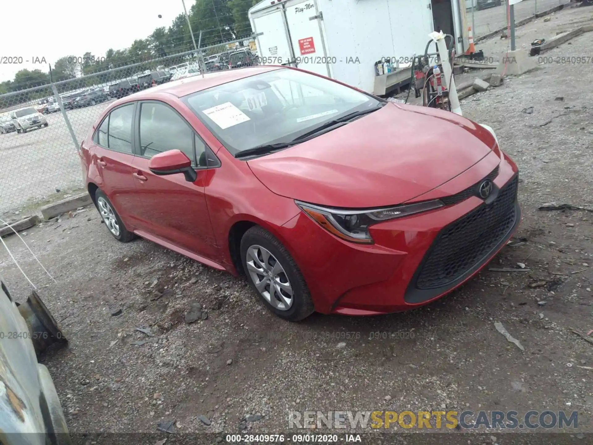 1 Photograph of a damaged car JTDEPRAE8LJ085524 TOYOTA COROLLA 2020