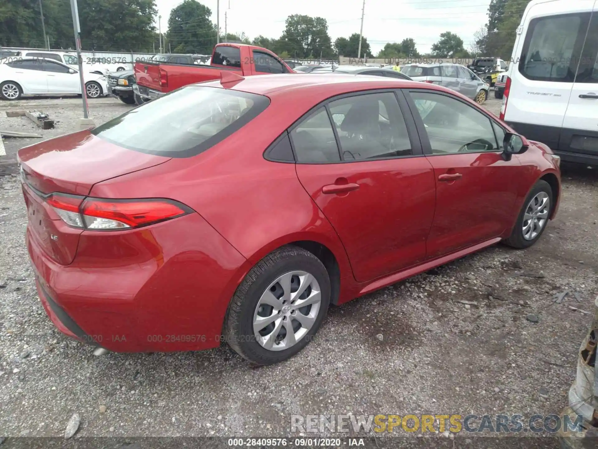 4 Photograph of a damaged car JTDEPRAE8LJ085524 TOYOTA COROLLA 2020