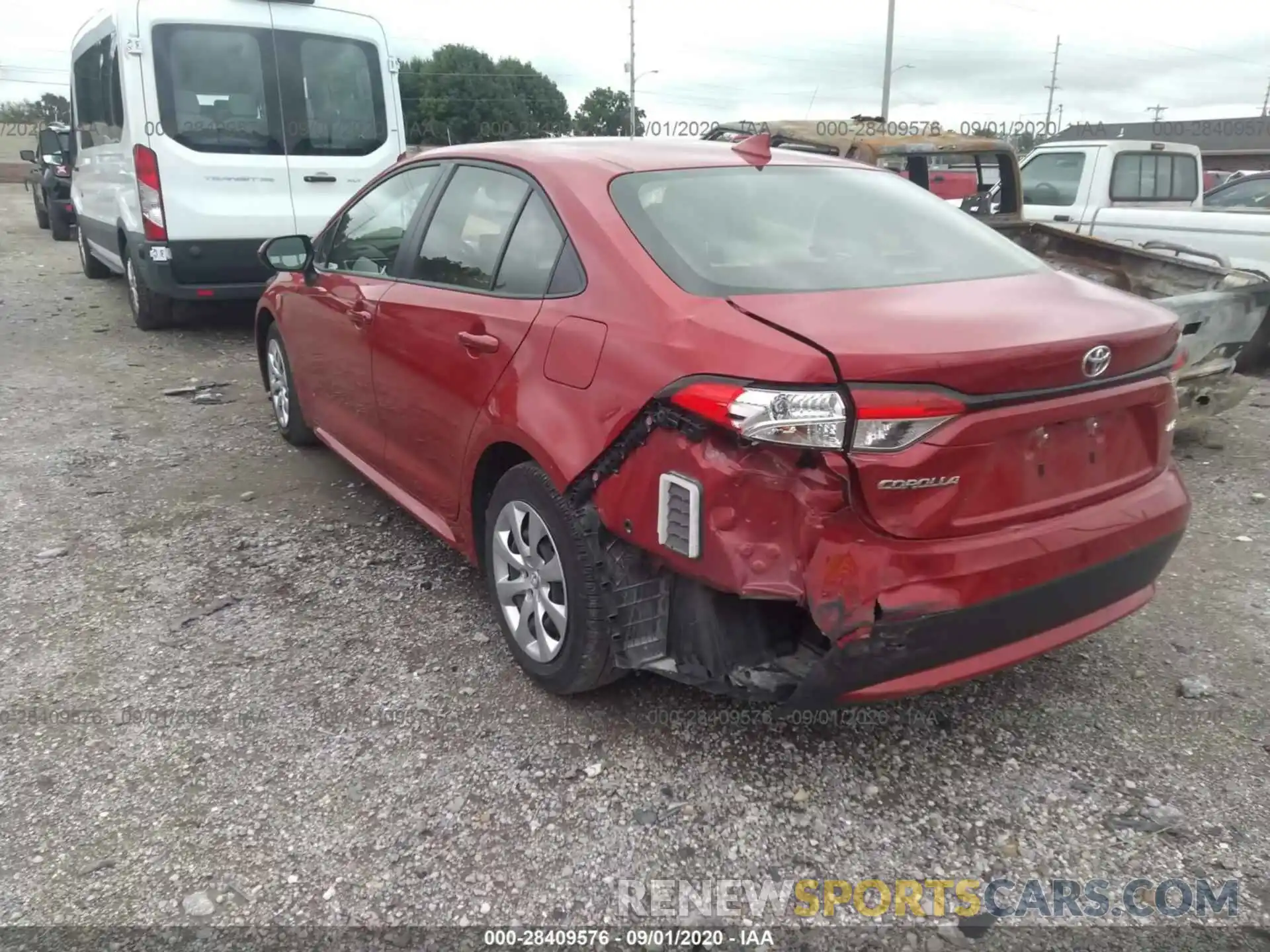 6 Photograph of a damaged car JTDEPRAE8LJ085524 TOYOTA COROLLA 2020