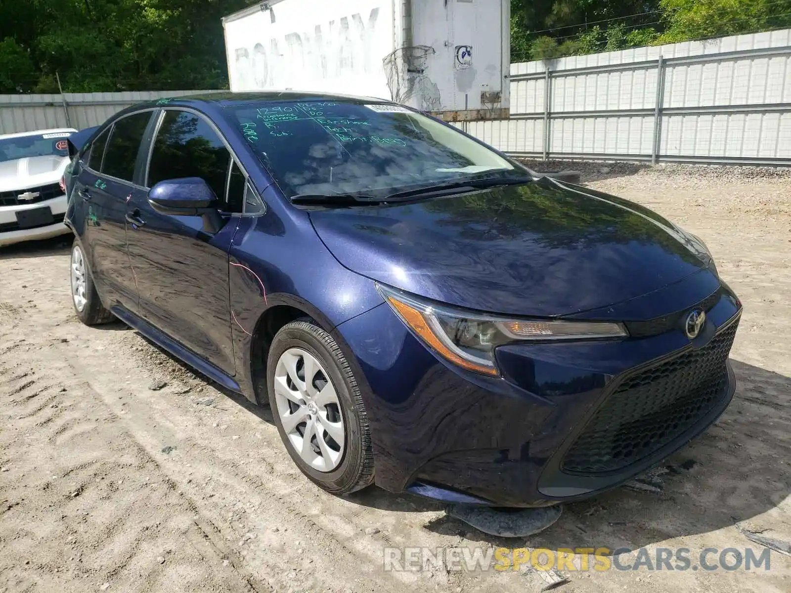 1 Photograph of a damaged car JTDEPRAE8LJ085586 TOYOTA COROLLA 2020