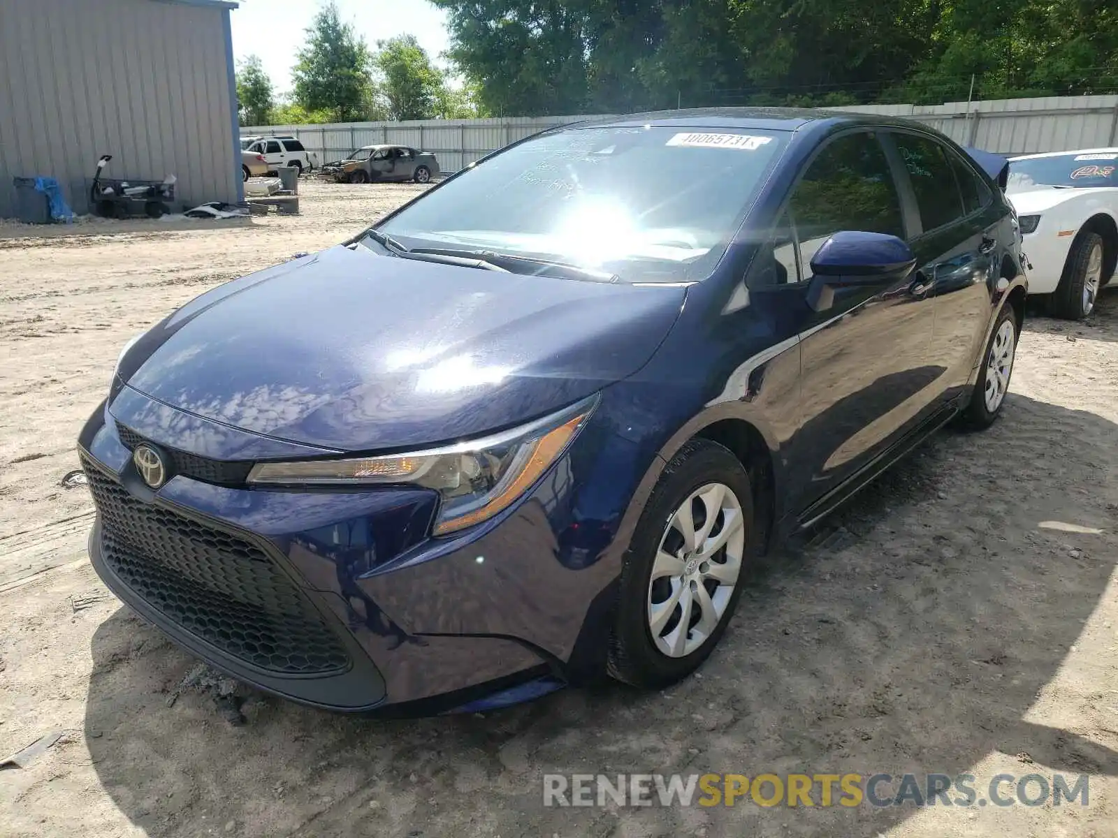 2 Photograph of a damaged car JTDEPRAE8LJ085586 TOYOTA COROLLA 2020