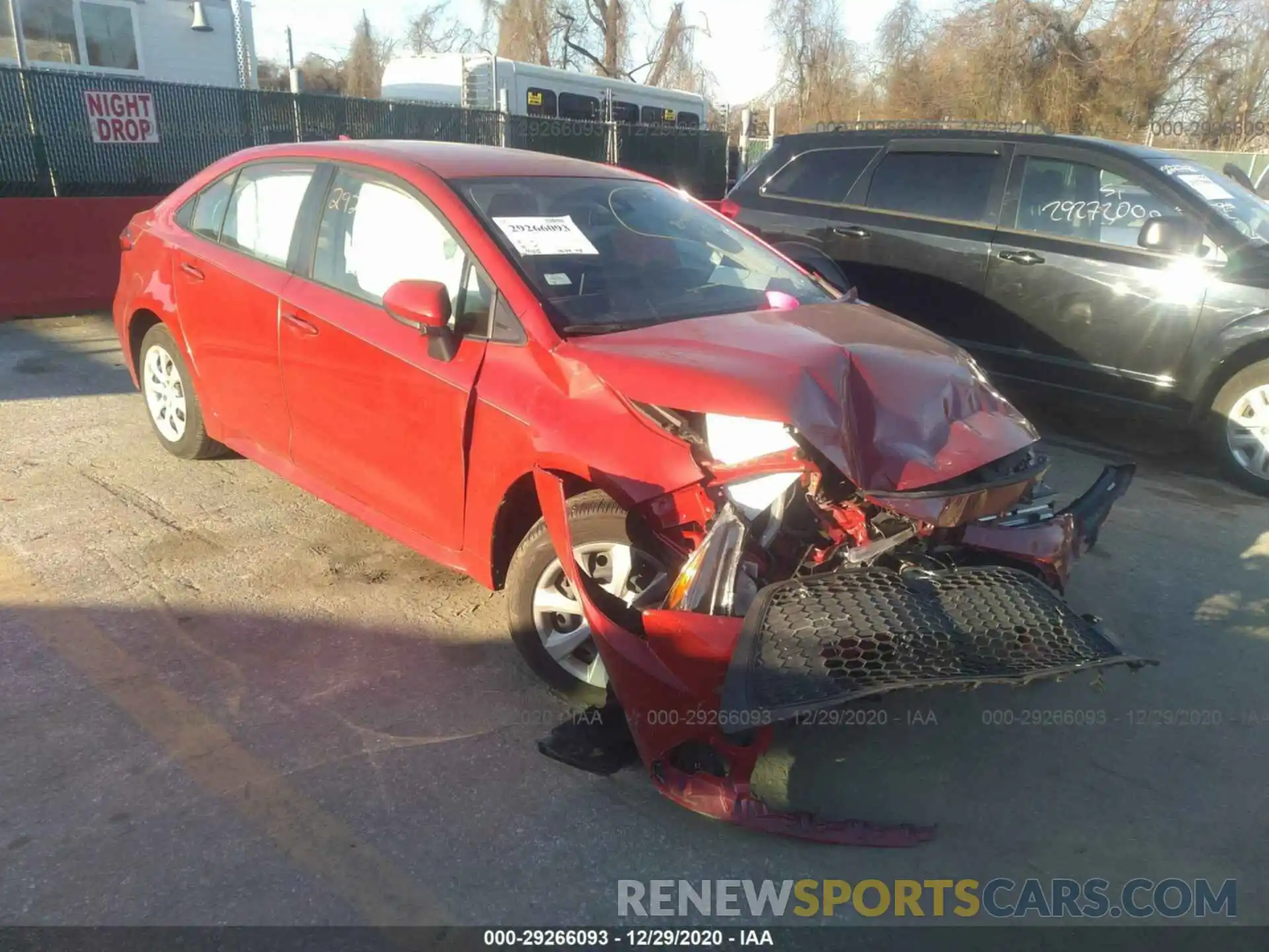 1 Photograph of a damaged car JTDEPRAE8LJ085670 TOYOTA COROLLA 2020