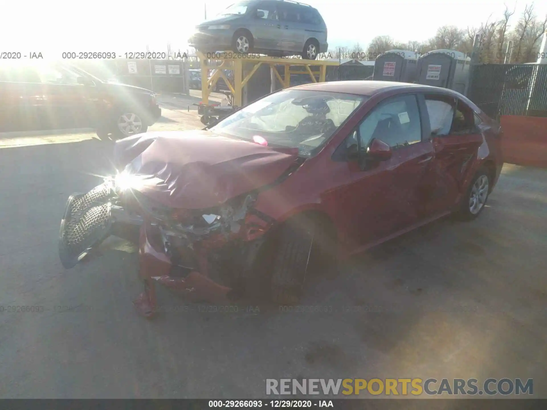 2 Photograph of a damaged car JTDEPRAE8LJ085670 TOYOTA COROLLA 2020