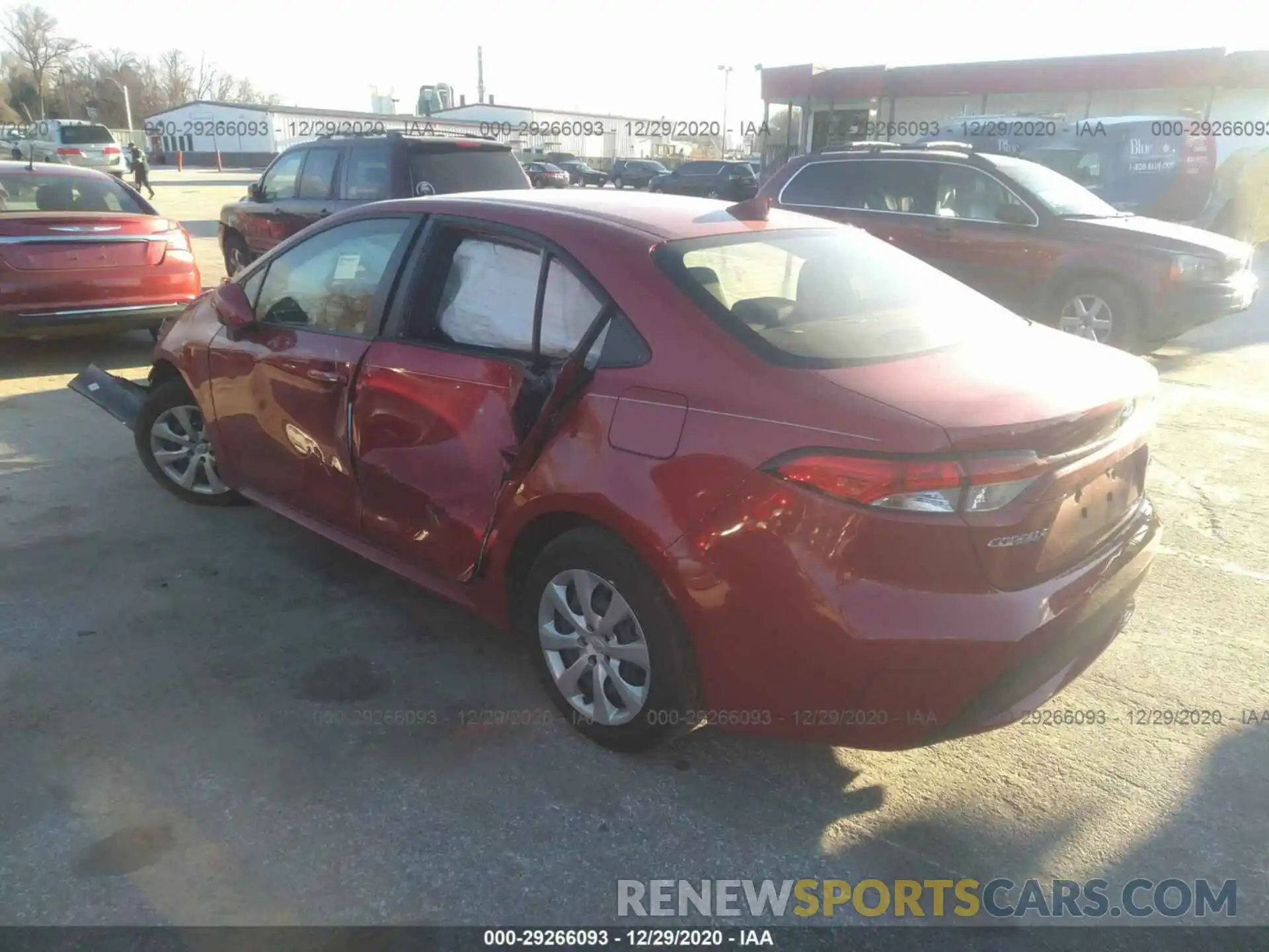 3 Photograph of a damaged car JTDEPRAE8LJ085670 TOYOTA COROLLA 2020