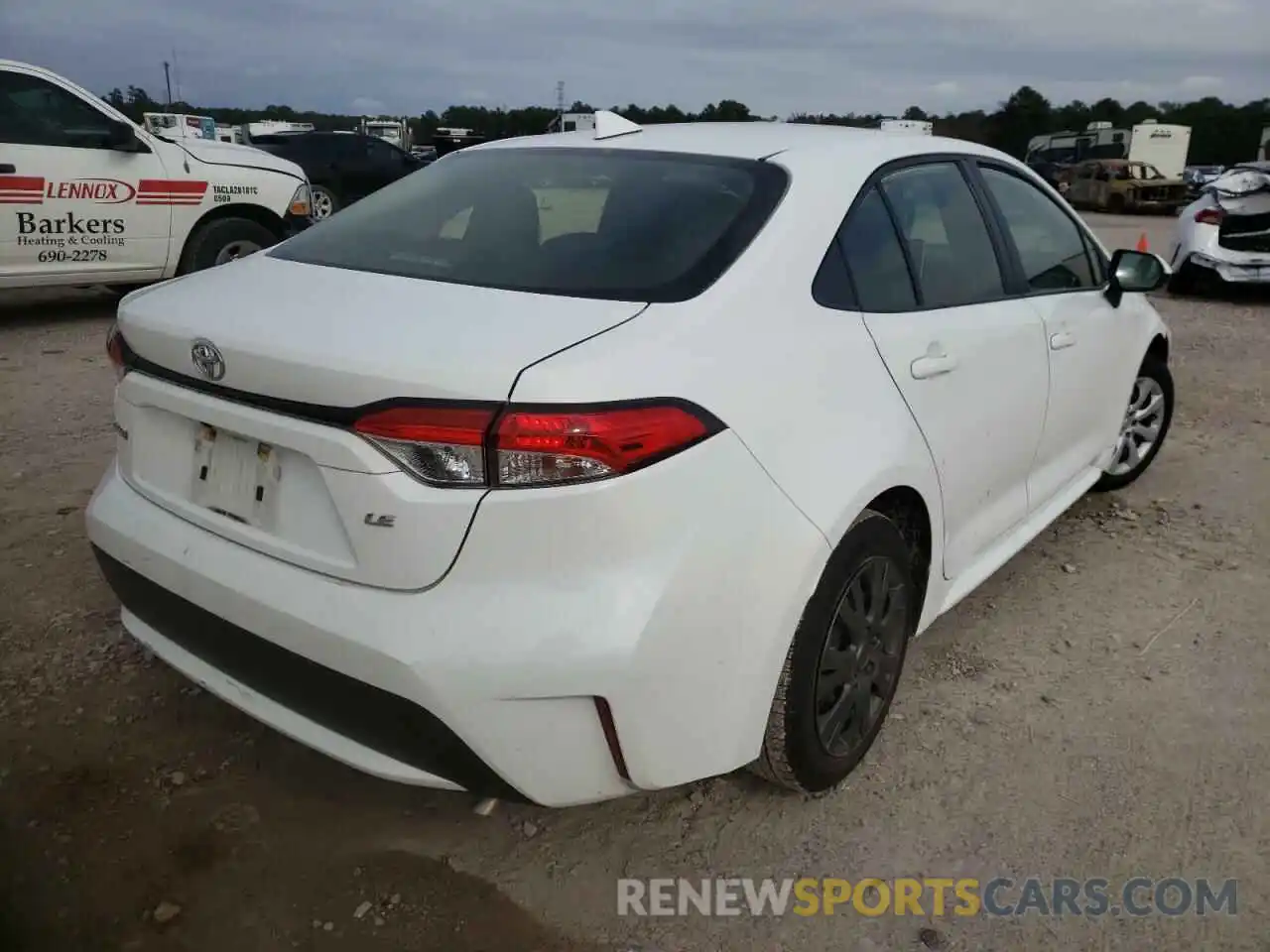 4 Photograph of a damaged car JTDEPRAE8LJ087080 TOYOTA COROLLA 2020