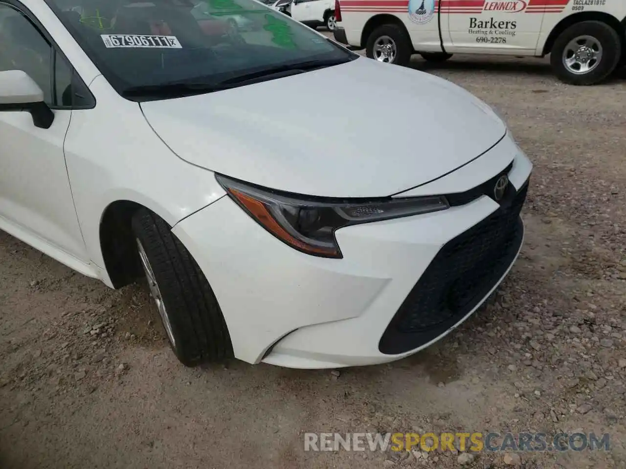 9 Photograph of a damaged car JTDEPRAE8LJ087080 TOYOTA COROLLA 2020