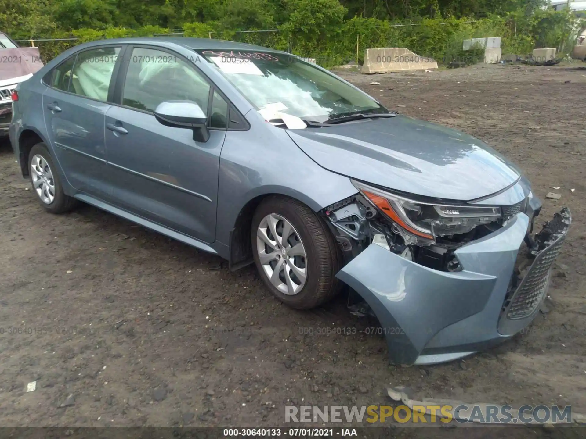 1 Photograph of a damaged car JTDEPRAE8LJ087466 TOYOTA COROLLA 2020