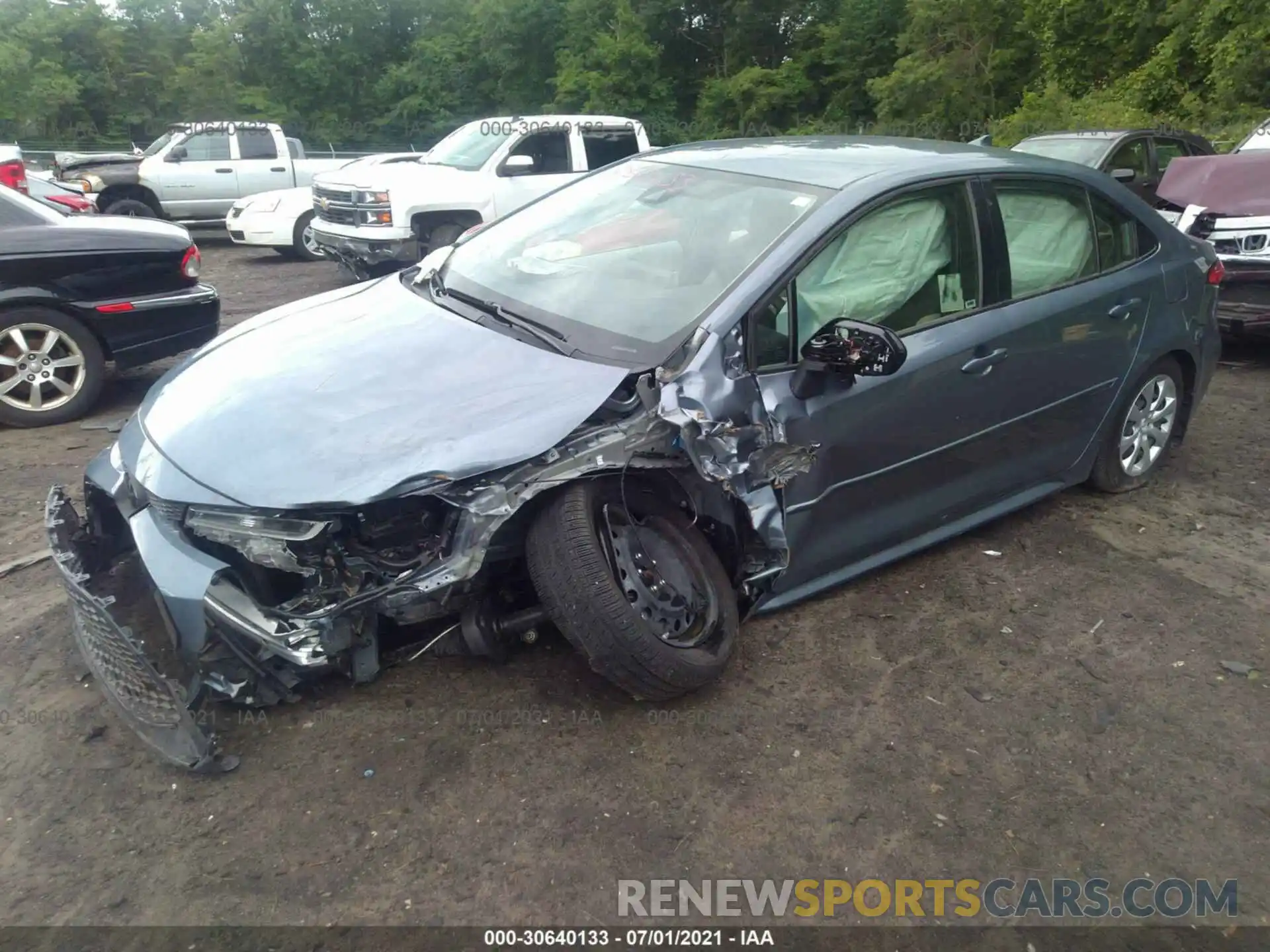 2 Photograph of a damaged car JTDEPRAE8LJ087466 TOYOTA COROLLA 2020