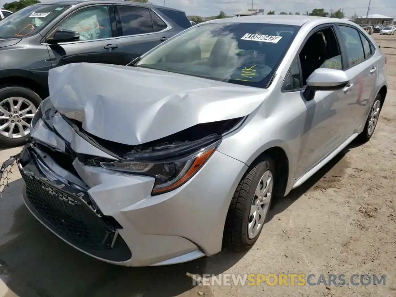 2 Photograph of a damaged car JTDEPRAE8LJ087872 TOYOTA COROLLA 2020