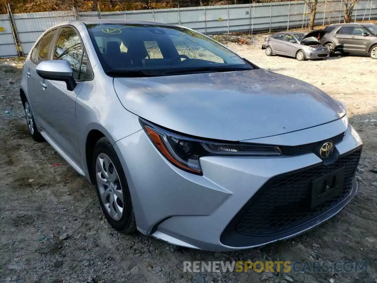 1 Photograph of a damaged car JTDEPRAE8LJ088049 TOYOTA COROLLA 2020