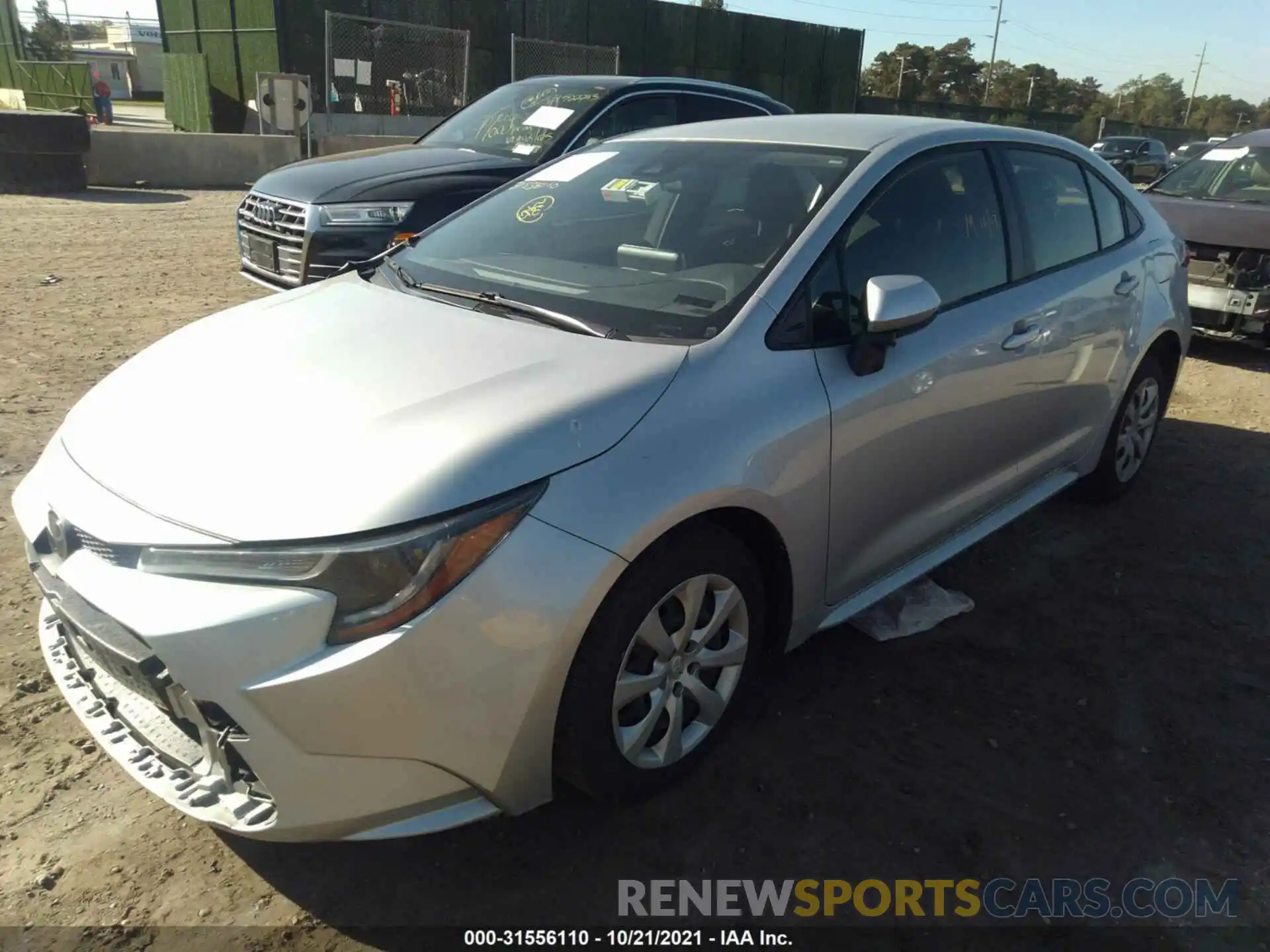 2 Photograph of a damaged car JTDEPRAE8LJ088570 TOYOTA COROLLA 2020