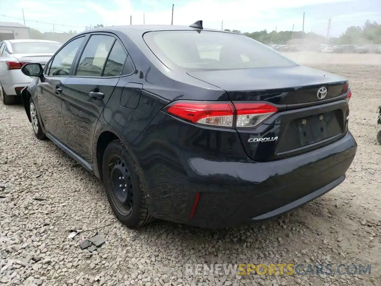 3 Photograph of a damaged car JTDEPRAE8LJ089217 TOYOTA COROLLA 2020