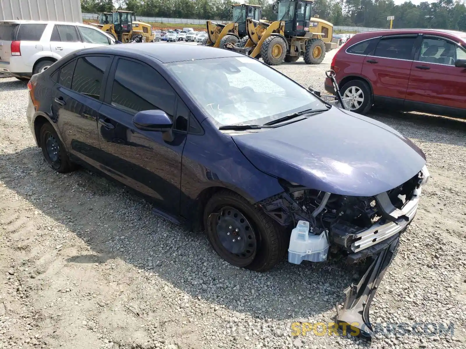 1 Photograph of a damaged car JTDEPRAE8LJ089363 TOYOTA COROLLA 2020