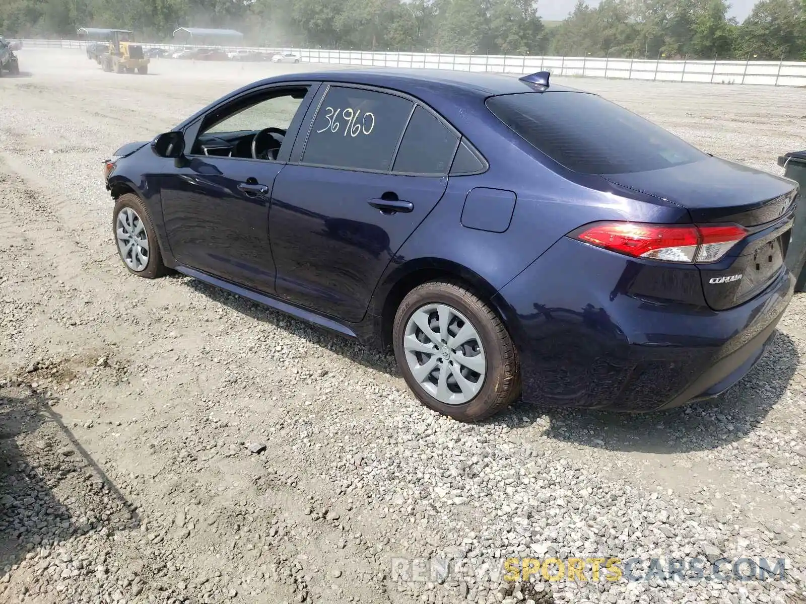 3 Photograph of a damaged car JTDEPRAE8LJ089363 TOYOTA COROLLA 2020