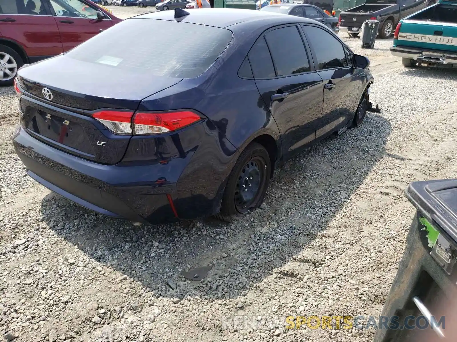 4 Photograph of a damaged car JTDEPRAE8LJ089363 TOYOTA COROLLA 2020