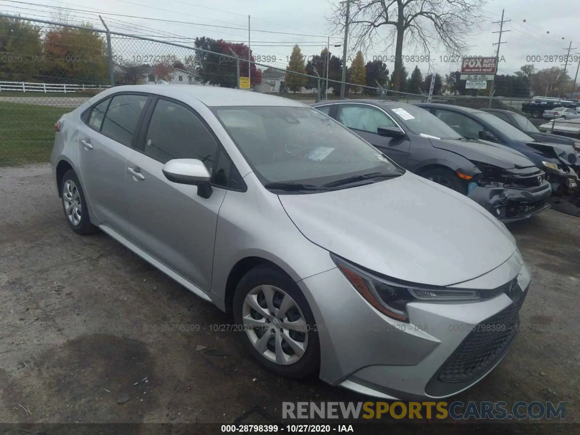 1 Photograph of a damaged car JTDEPRAE8LJ090304 TOYOTA COROLLA 2020