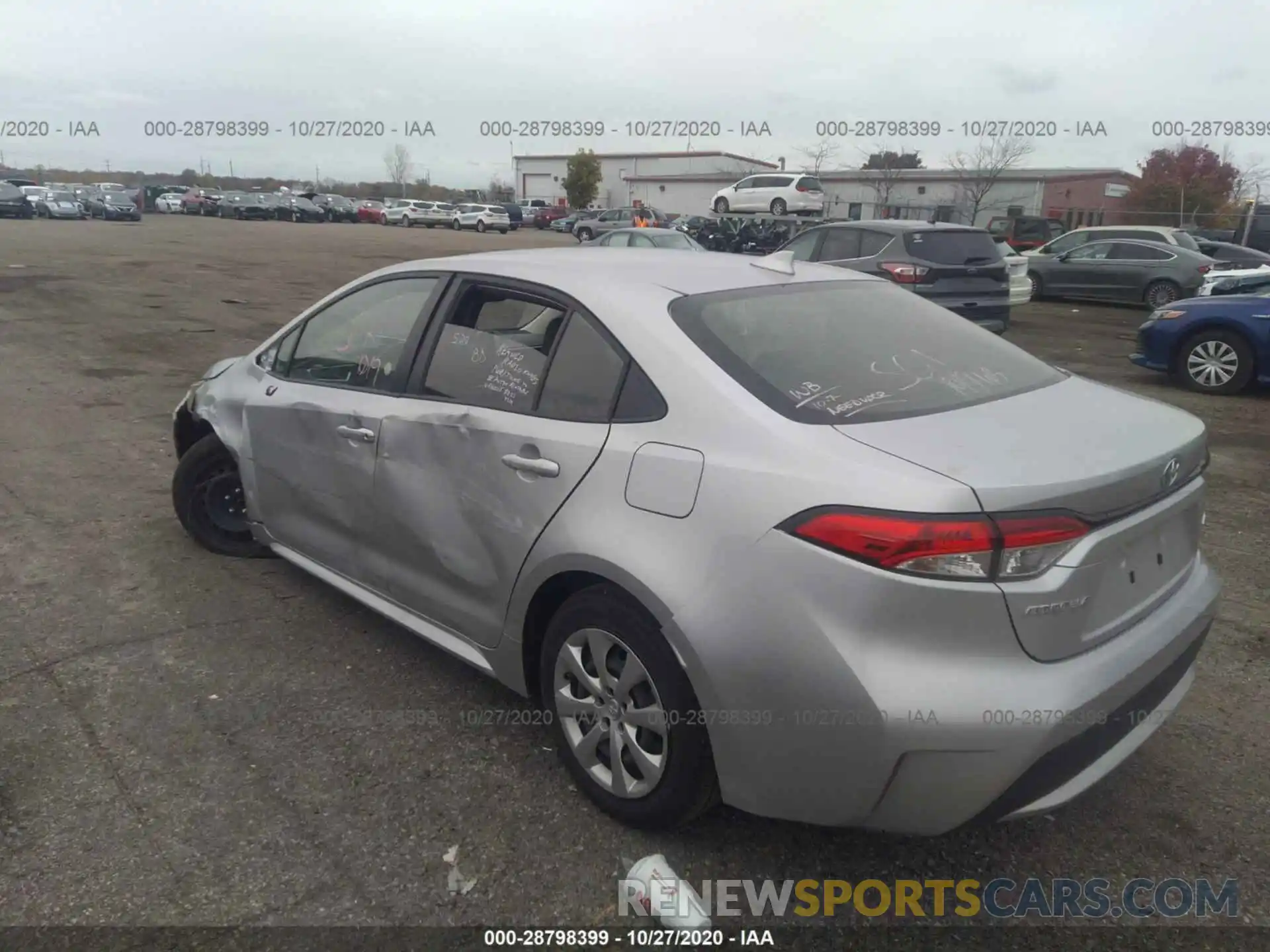 3 Photograph of a damaged car JTDEPRAE8LJ090304 TOYOTA COROLLA 2020