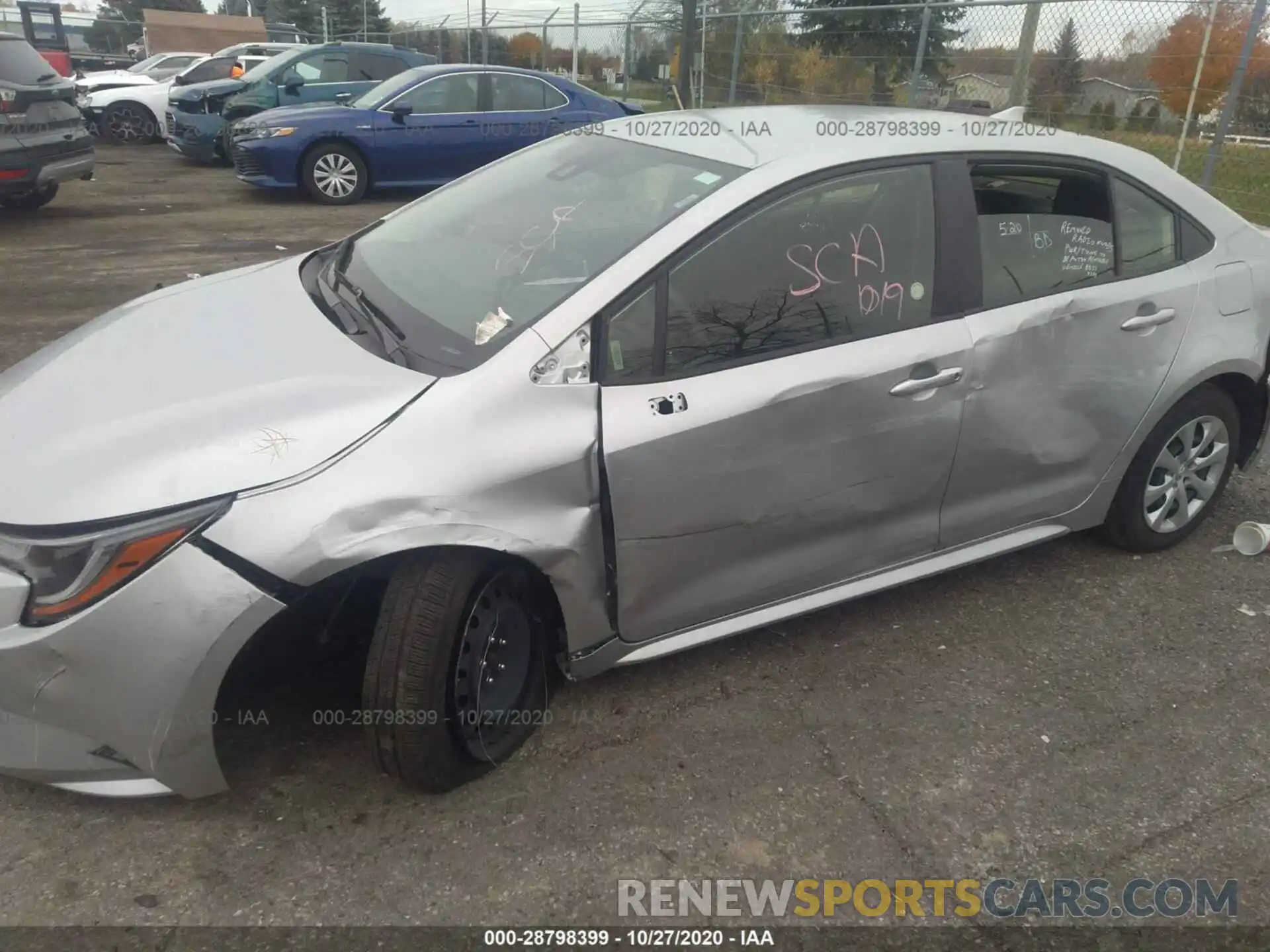 6 Photograph of a damaged car JTDEPRAE8LJ090304 TOYOTA COROLLA 2020