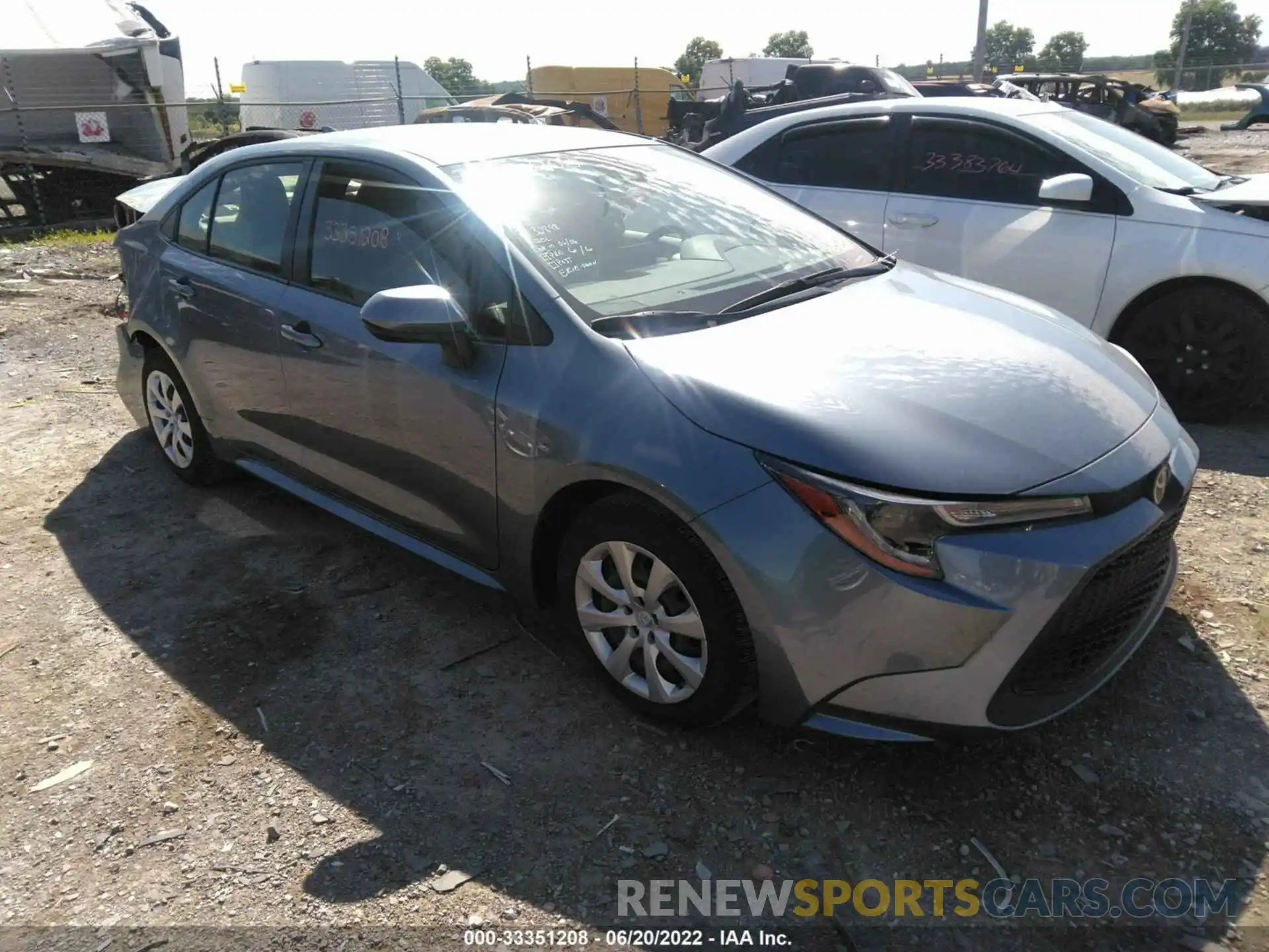 1 Photograph of a damaged car JTDEPRAE8LJ090593 TOYOTA COROLLA 2020