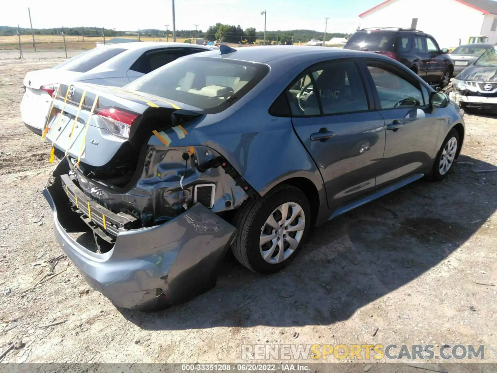 4 Photograph of a damaged car JTDEPRAE8LJ090593 TOYOTA COROLLA 2020