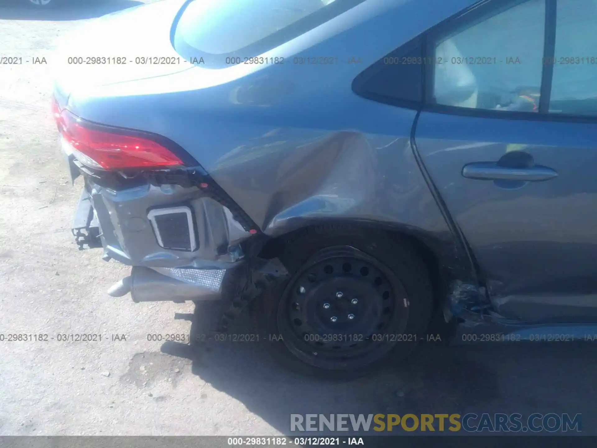 6 Photograph of a damaged car JTDEPRAE8LJ090688 TOYOTA COROLLA 2020
