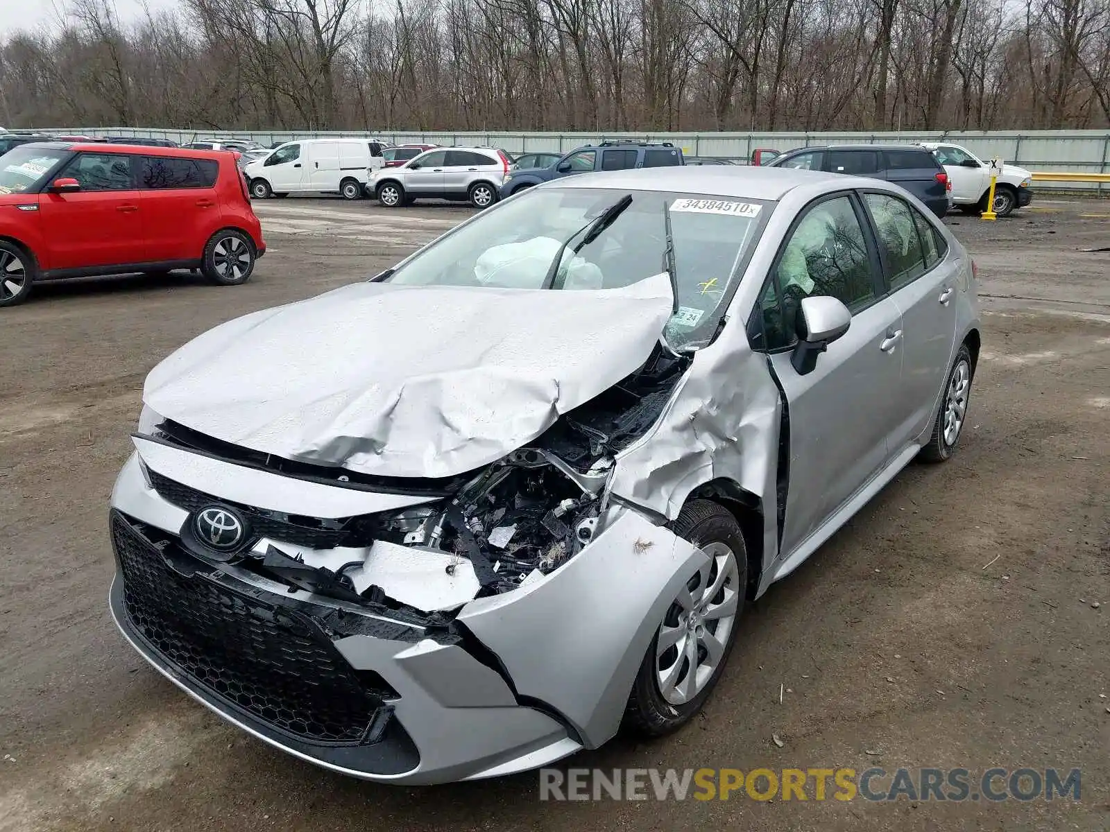 2 Photograph of a damaged car JTDEPRAE8LJ091081 TOYOTA COROLLA 2020