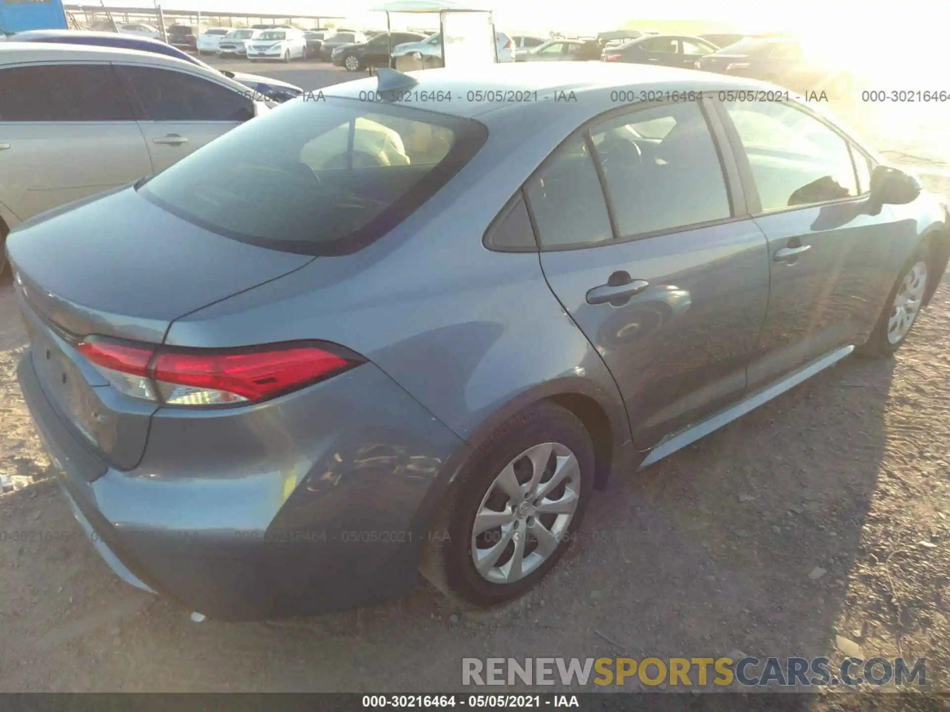 4 Photograph of a damaged car JTDEPRAE8LJ091100 TOYOTA COROLLA 2020