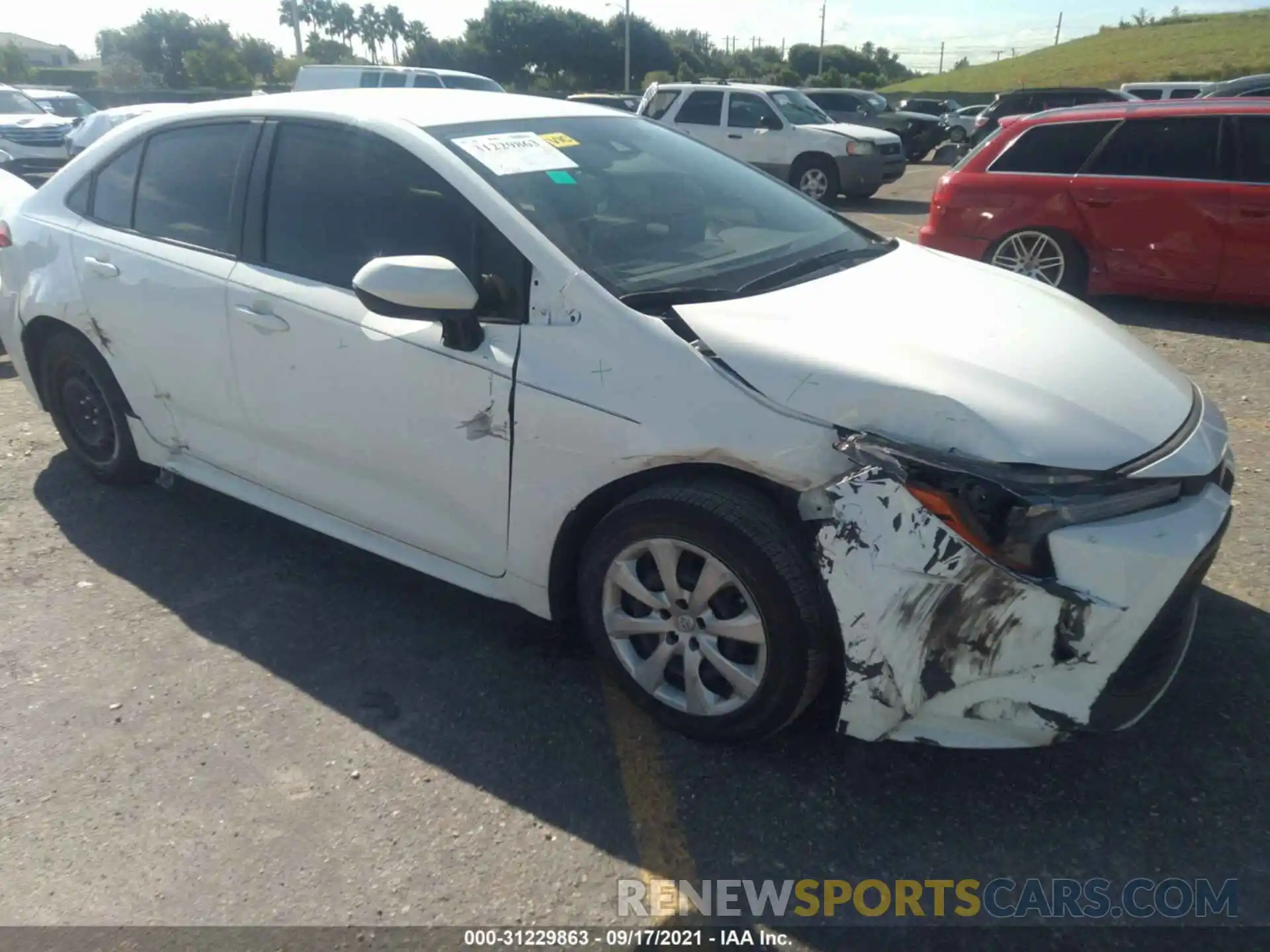 6 Photograph of a damaged car JTDEPRAE8LJ091307 TOYOTA COROLLA 2020