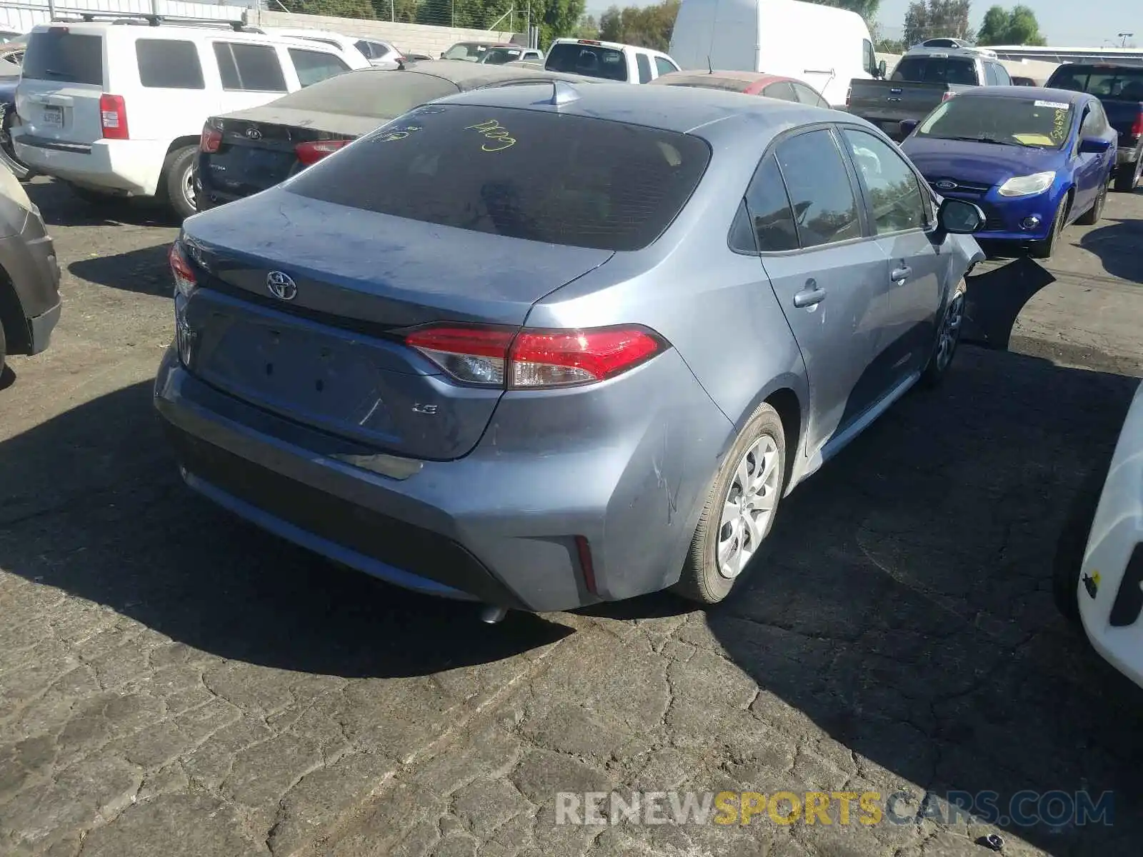 4 Photograph of a damaged car JTDEPRAE8LJ091484 TOYOTA COROLLA 2020