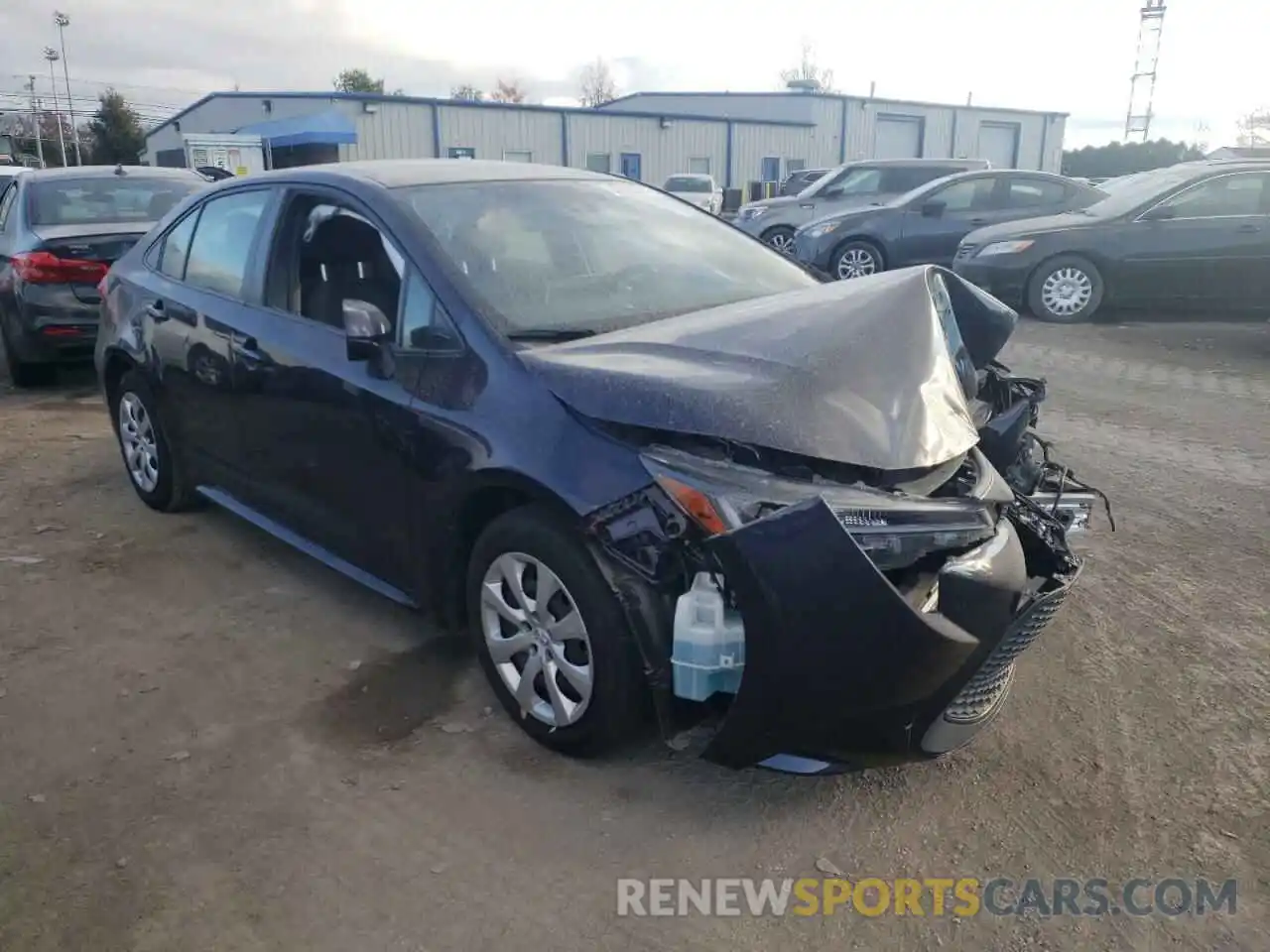 1 Photograph of a damaged car JTDEPRAE8LJ091548 TOYOTA COROLLA 2020