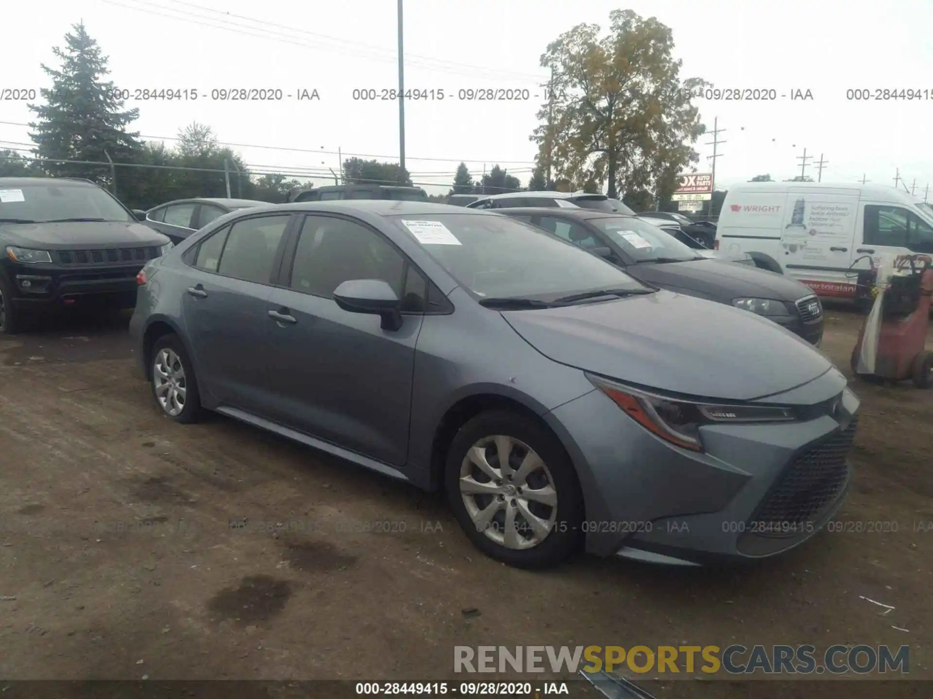 1 Photograph of a damaged car JTDEPRAE8LJ091579 TOYOTA COROLLA 2020