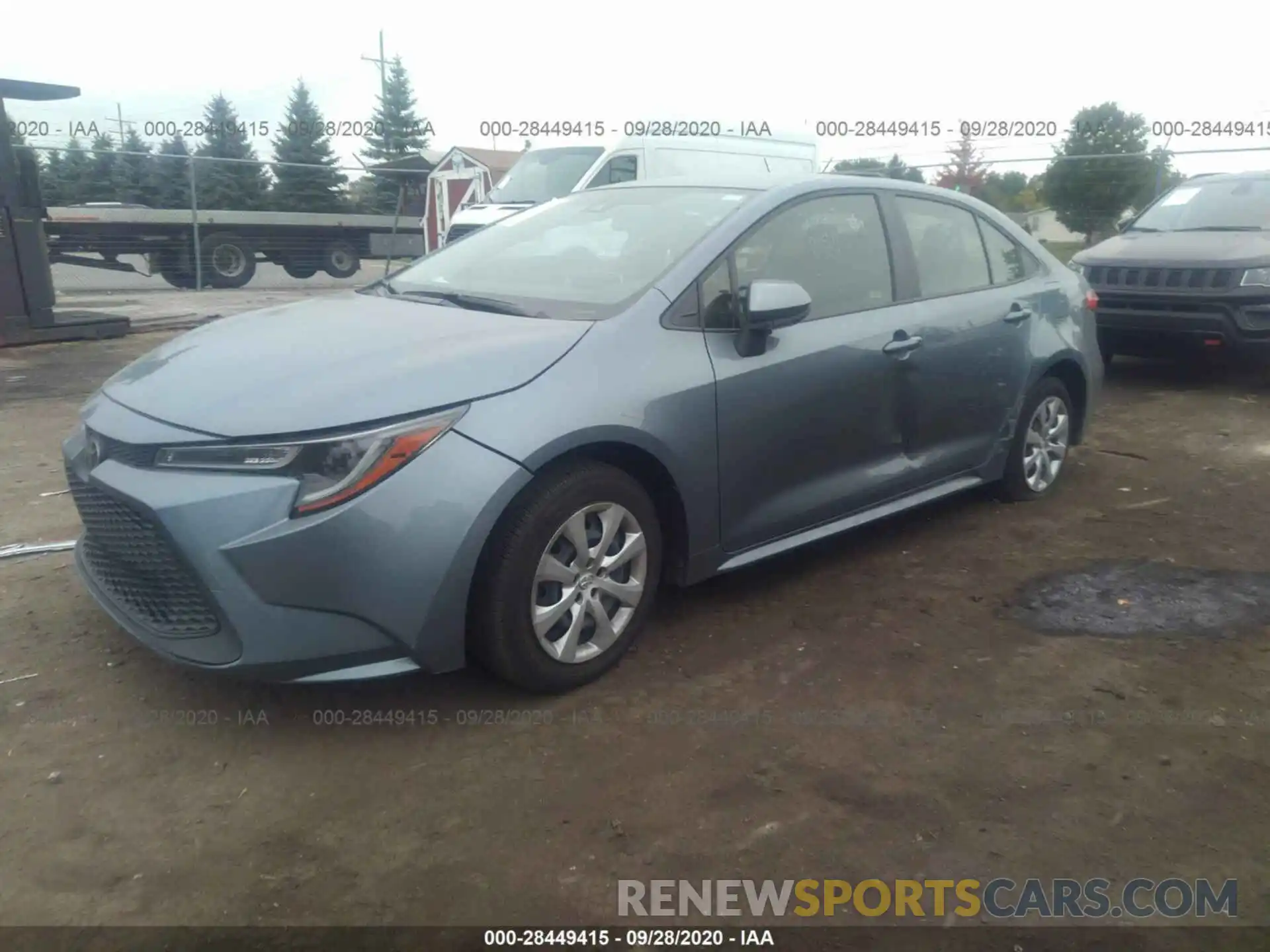 2 Photograph of a damaged car JTDEPRAE8LJ091579 TOYOTA COROLLA 2020