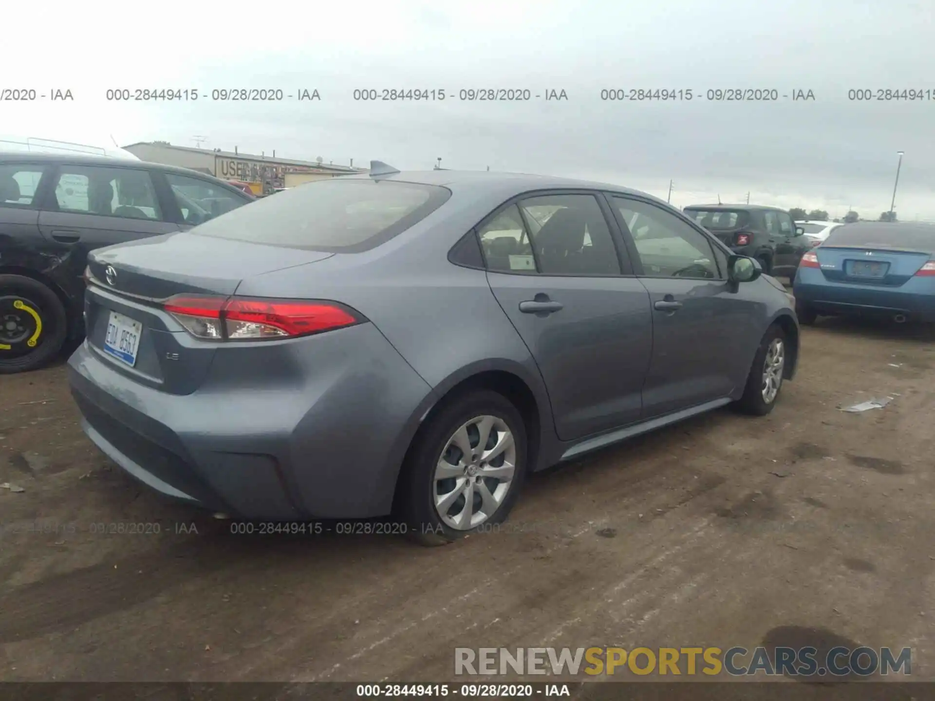 4 Photograph of a damaged car JTDEPRAE8LJ091579 TOYOTA COROLLA 2020