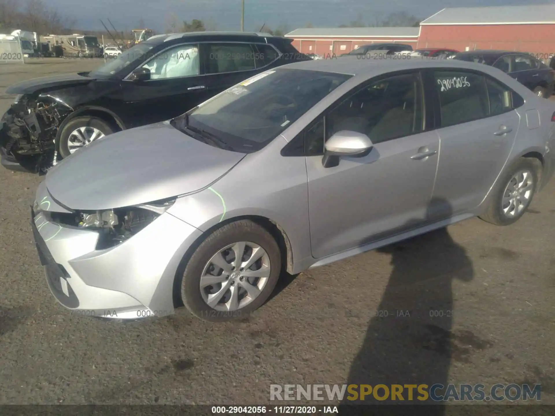 2 Photograph of a damaged car JTDEPRAE8LJ092795 TOYOTA COROLLA 2020