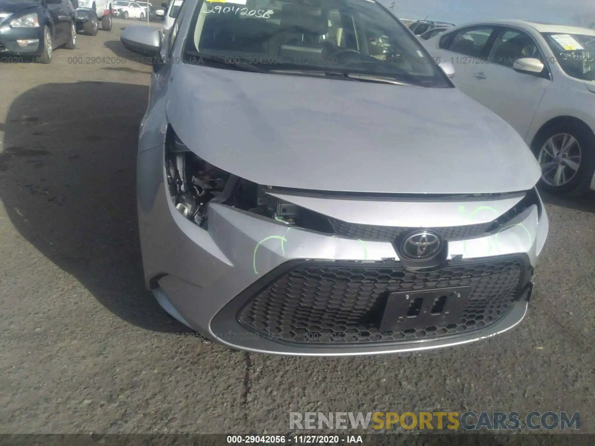 6 Photograph of a damaged car JTDEPRAE8LJ092795 TOYOTA COROLLA 2020