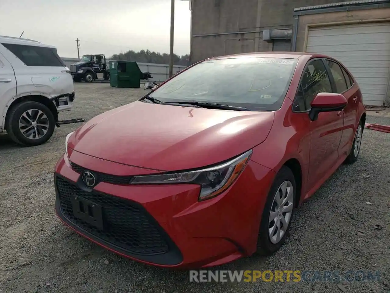 2 Photograph of a damaged car JTDEPRAE8LJ093140 TOYOTA COROLLA 2020