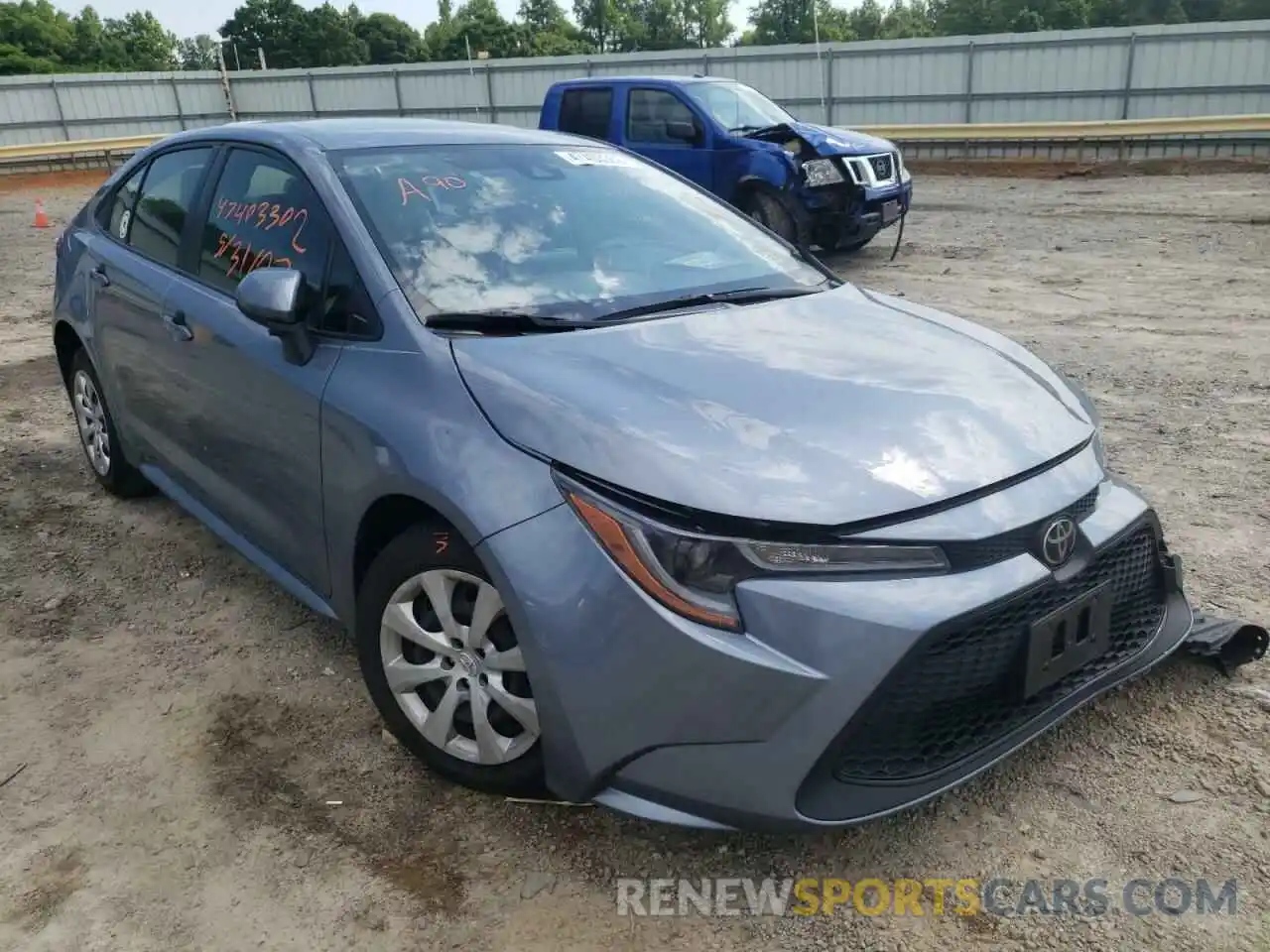 1 Photograph of a damaged car JTDEPRAE8LJ093185 TOYOTA COROLLA 2020