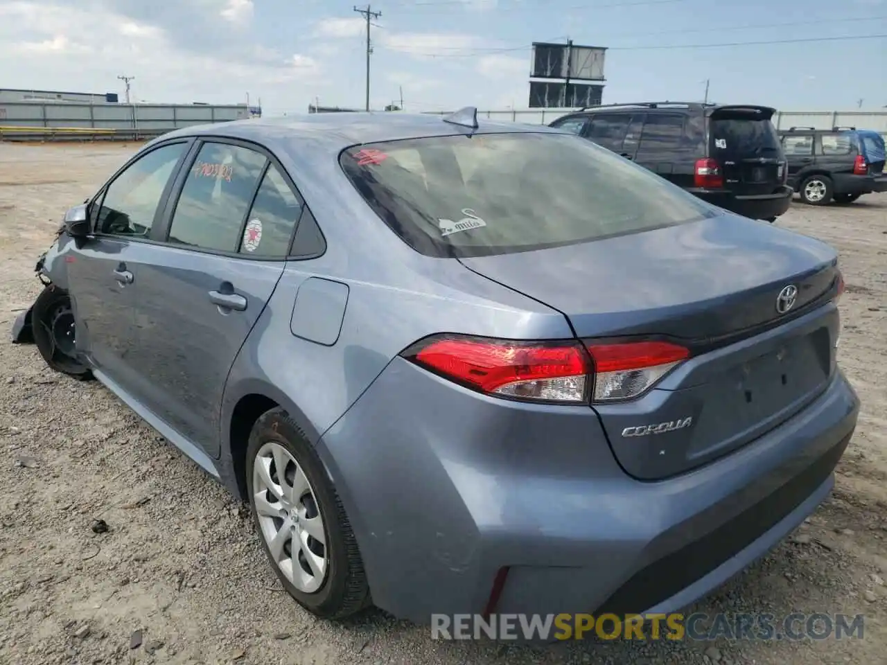 3 Photograph of a damaged car JTDEPRAE8LJ093185 TOYOTA COROLLA 2020