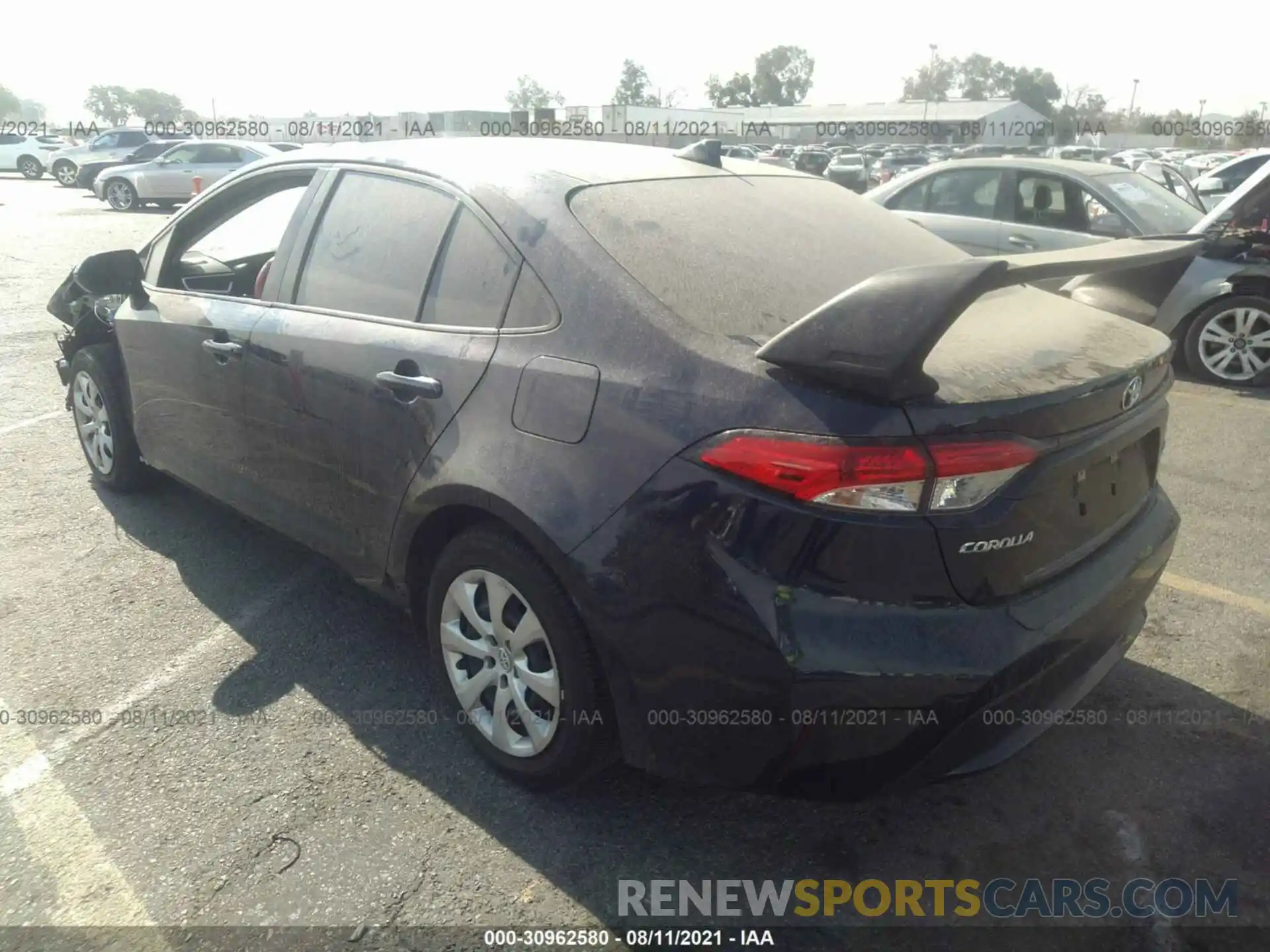 3 Photograph of a damaged car JTDEPRAE8LJ093493 TOYOTA COROLLA 2020