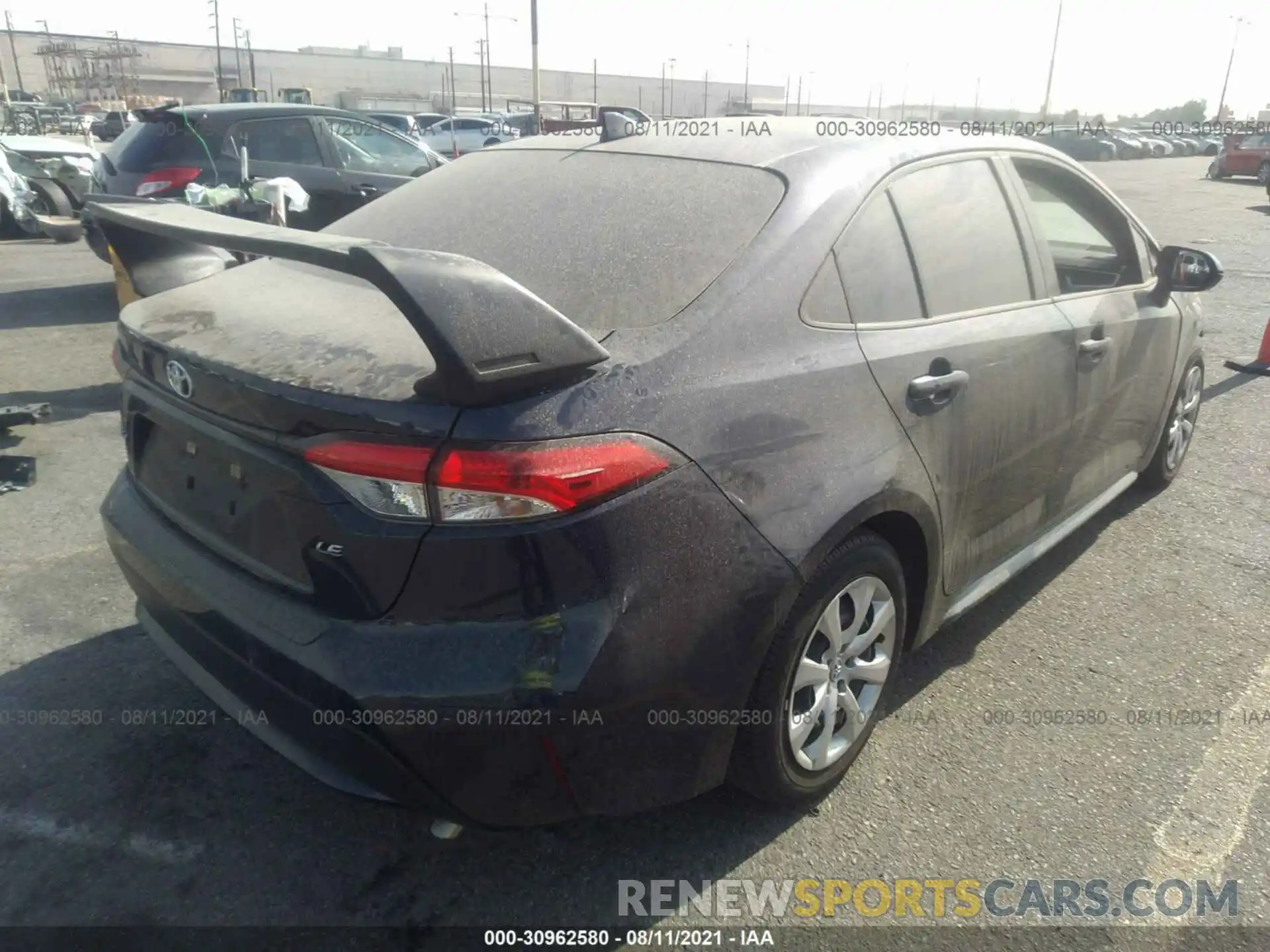 4 Photograph of a damaged car JTDEPRAE8LJ093493 TOYOTA COROLLA 2020