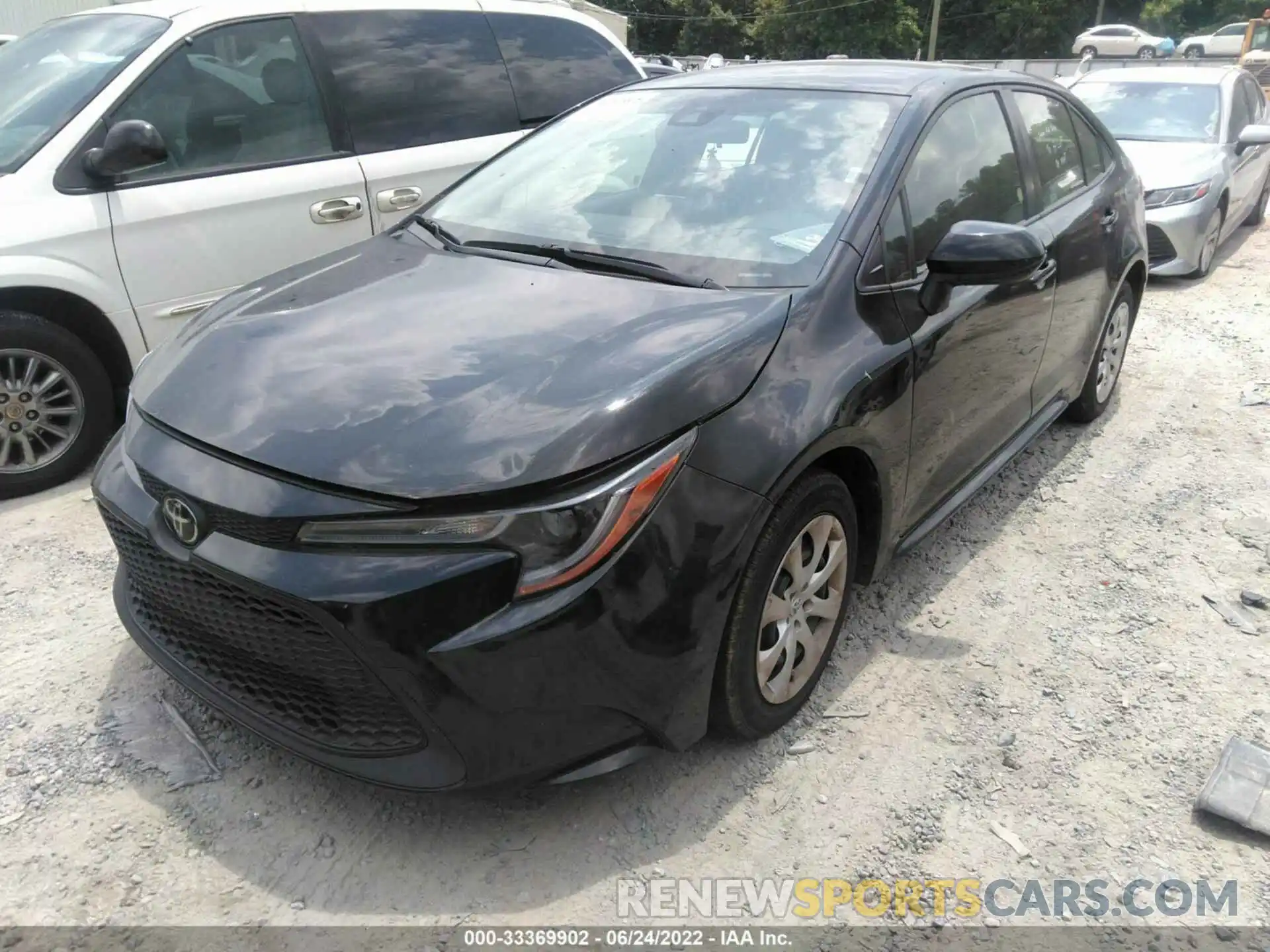 2 Photograph of a damaged car JTDEPRAE8LJ093588 TOYOTA COROLLA 2020