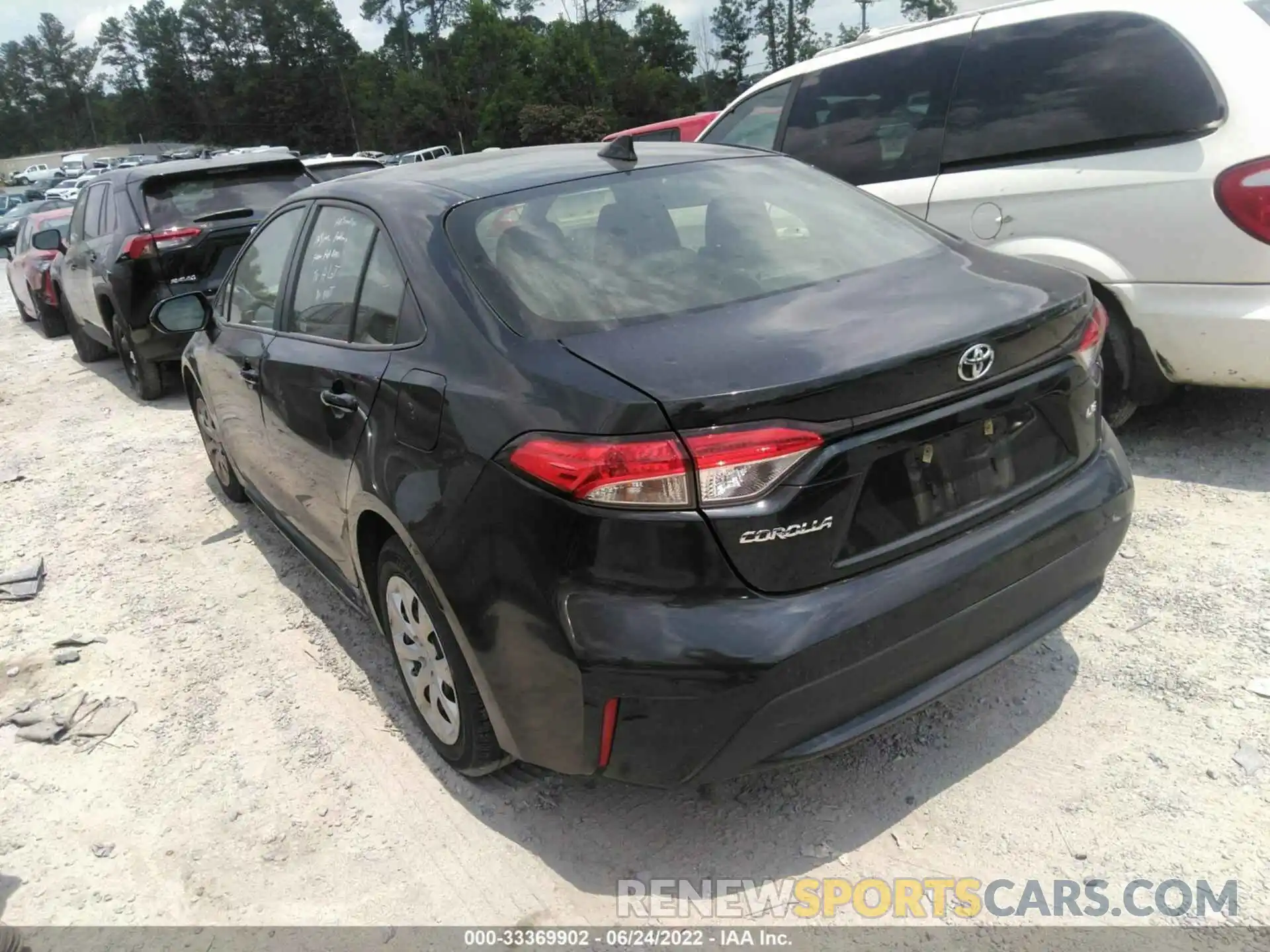 3 Photograph of a damaged car JTDEPRAE8LJ093588 TOYOTA COROLLA 2020