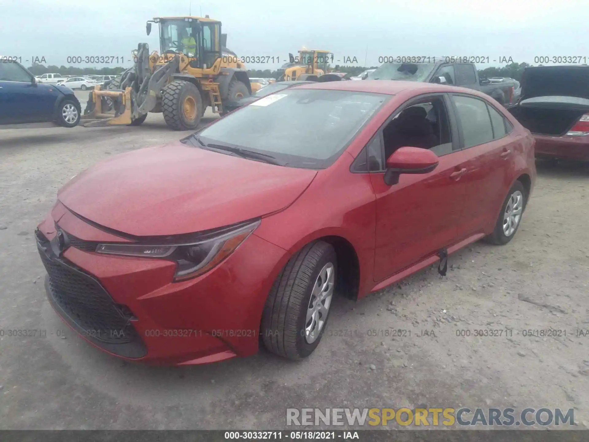 2 Photograph of a damaged car JTDEPRAE8LJ093686 TOYOTA COROLLA 2020