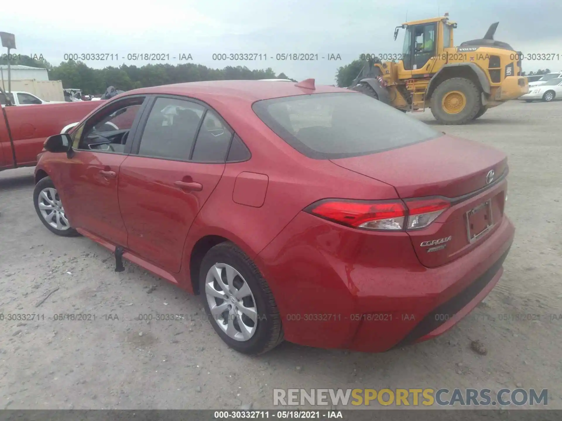 3 Photograph of a damaged car JTDEPRAE8LJ093686 TOYOTA COROLLA 2020