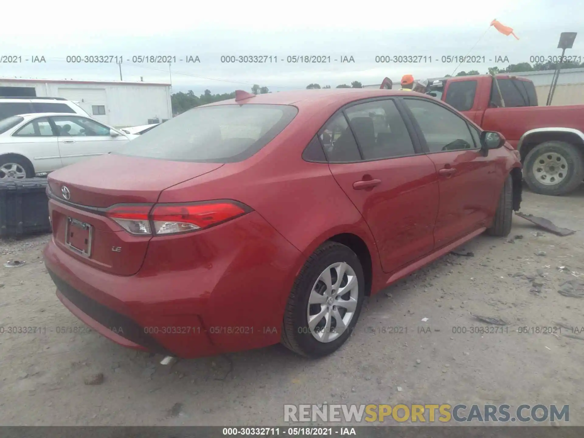 4 Photograph of a damaged car JTDEPRAE8LJ093686 TOYOTA COROLLA 2020