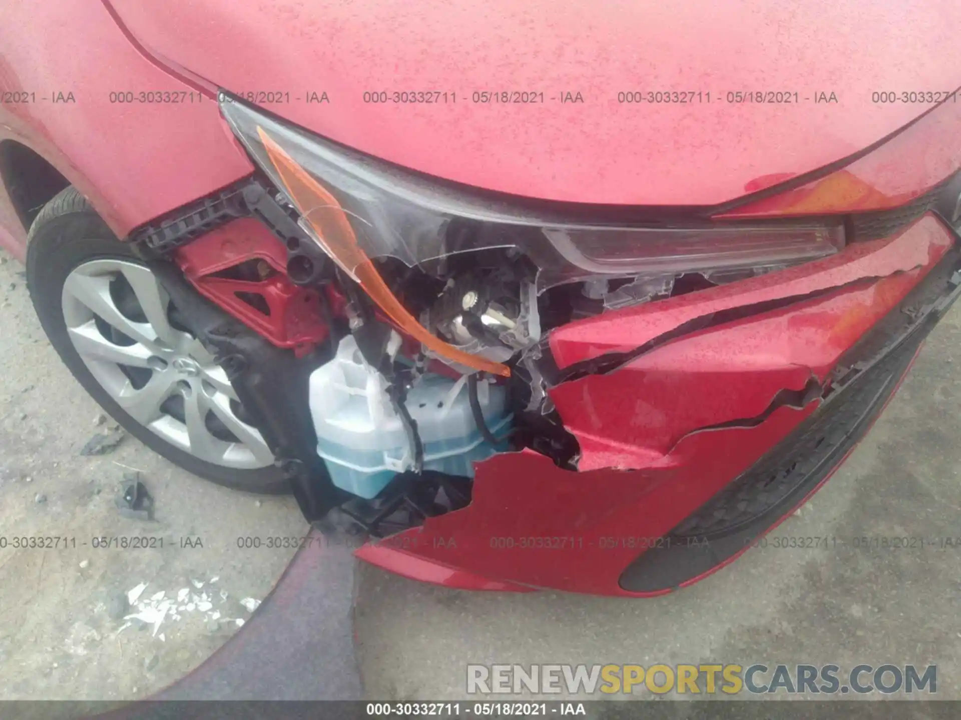 6 Photograph of a damaged car JTDEPRAE8LJ093686 TOYOTA COROLLA 2020