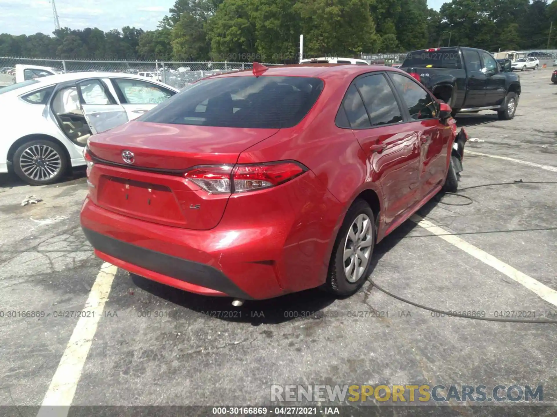 4 Photograph of a damaged car JTDEPRAE8LJ094157 TOYOTA COROLLA 2020