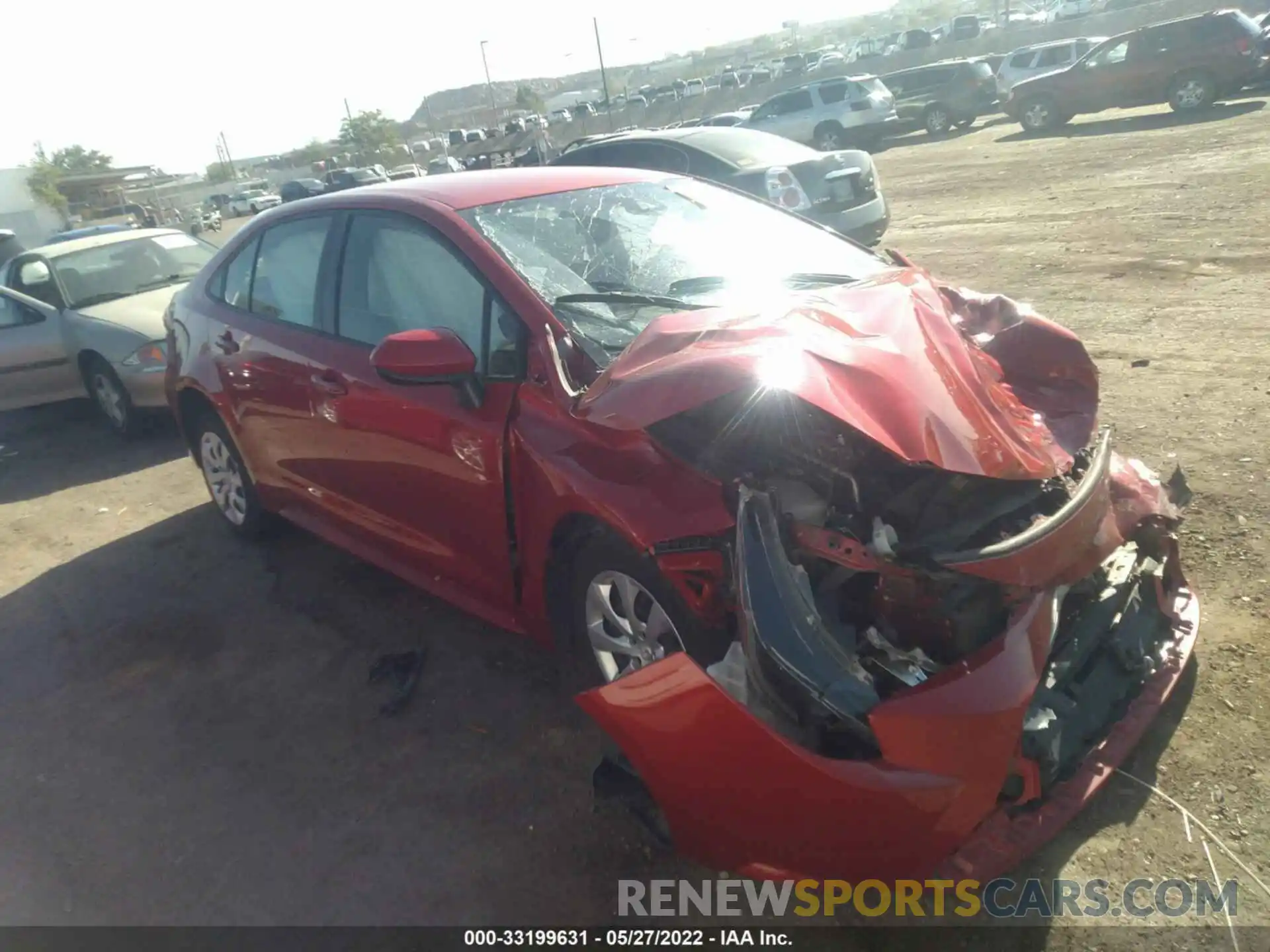 1 Photograph of a damaged car JTDEPRAE8LJ094921 TOYOTA COROLLA 2020