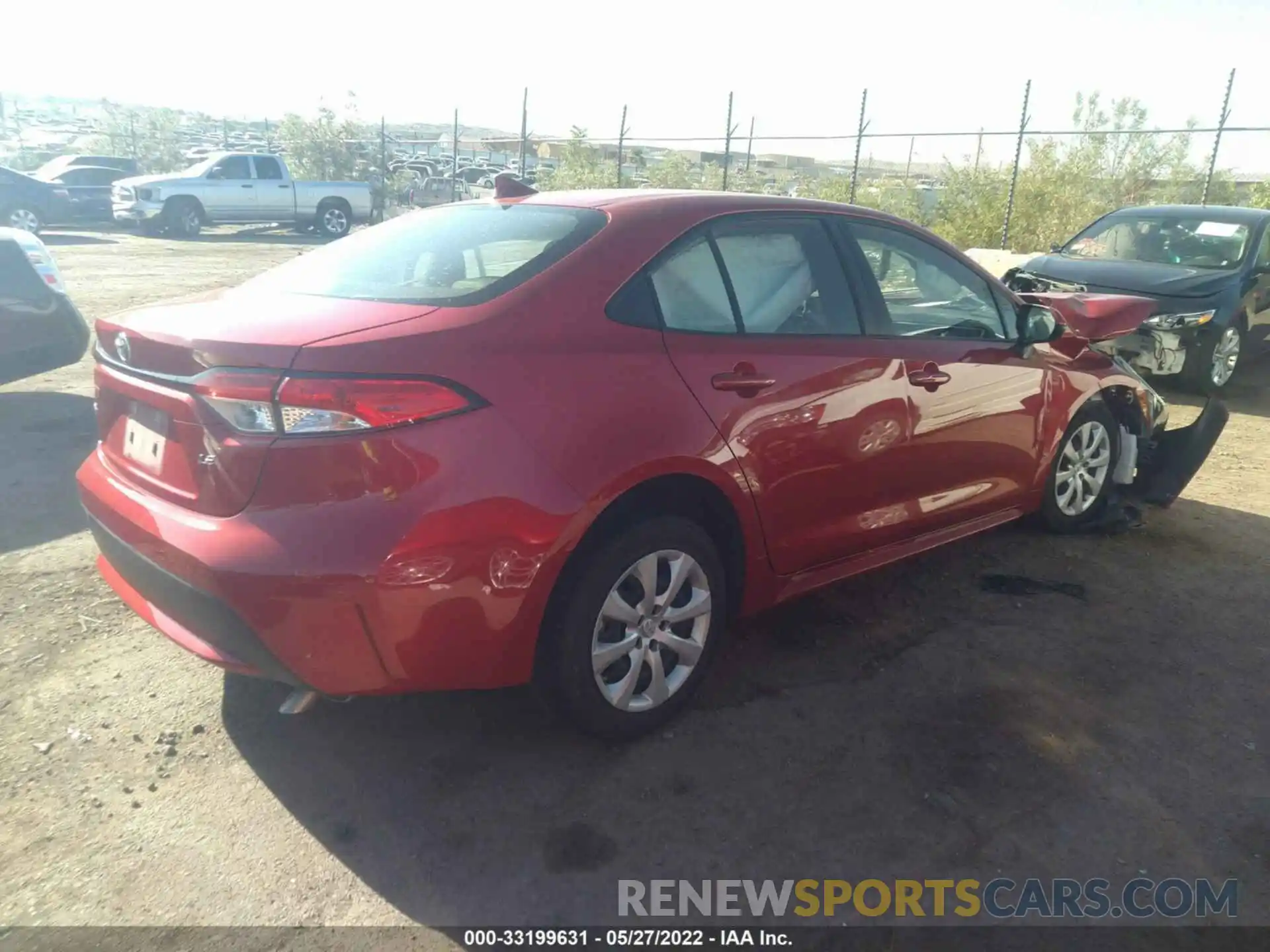 4 Photograph of a damaged car JTDEPRAE8LJ094921 TOYOTA COROLLA 2020