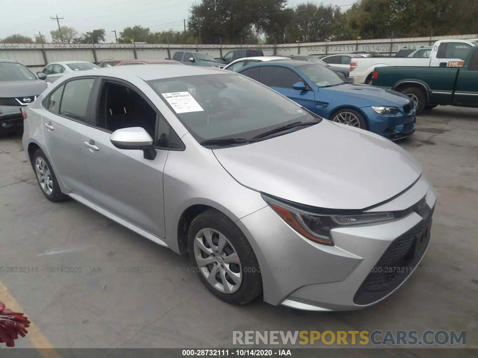 1 Photograph of a damaged car JTDEPRAE8LJ095227 TOYOTA COROLLA 2020